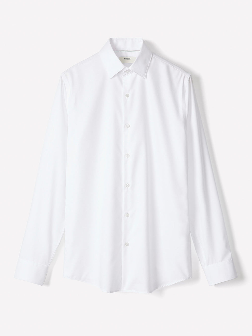 RW&CO Slim Fit Solid Supima (R) Cotton Twill Dress Shirt