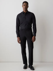 RW&CO Slim Fit Solid Supima (R) Cotton Twill Dress Shirt