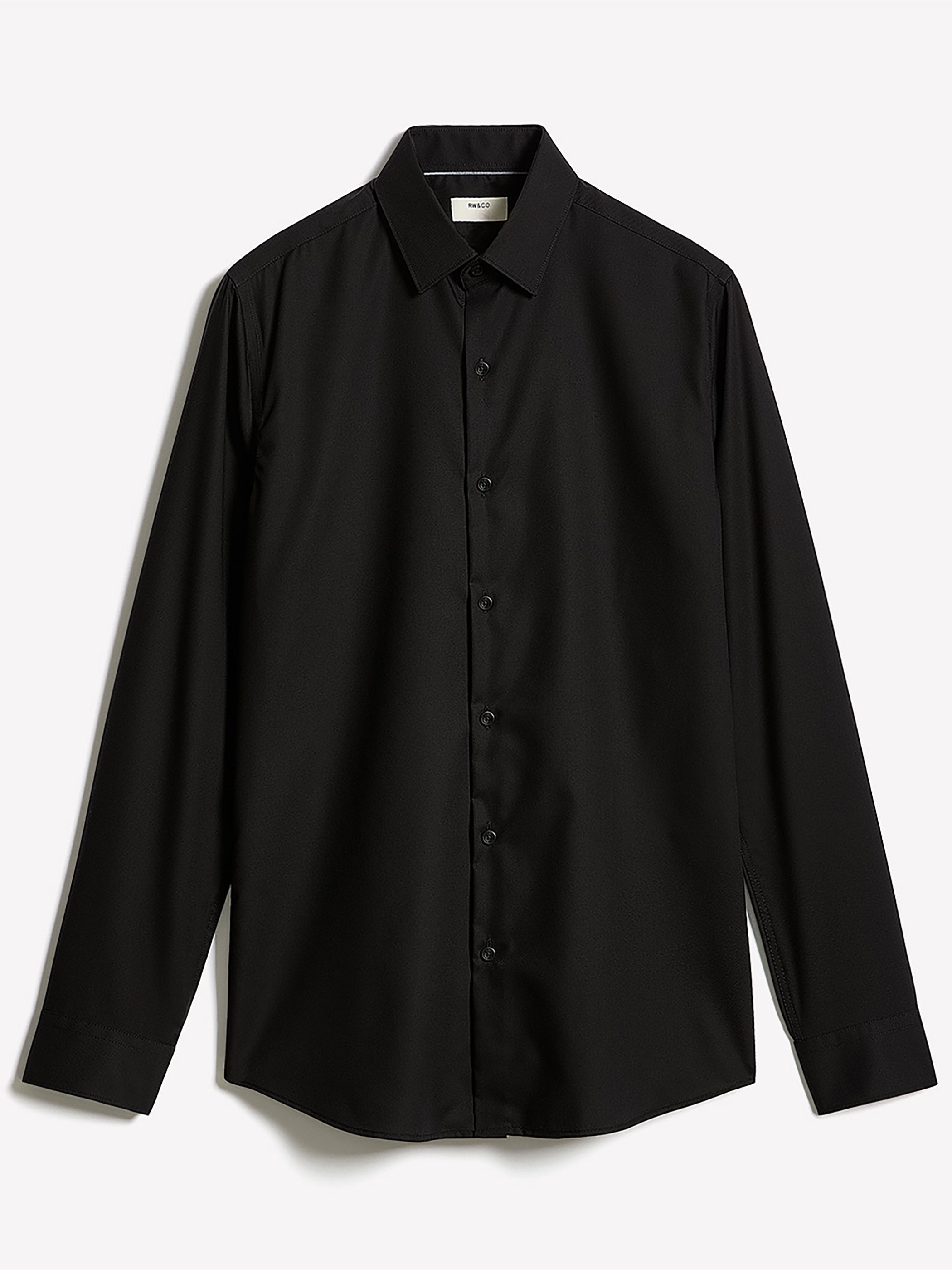 RW&CO Slim Fit Solid Supima (R) Cotton Twill Dress Shirt
