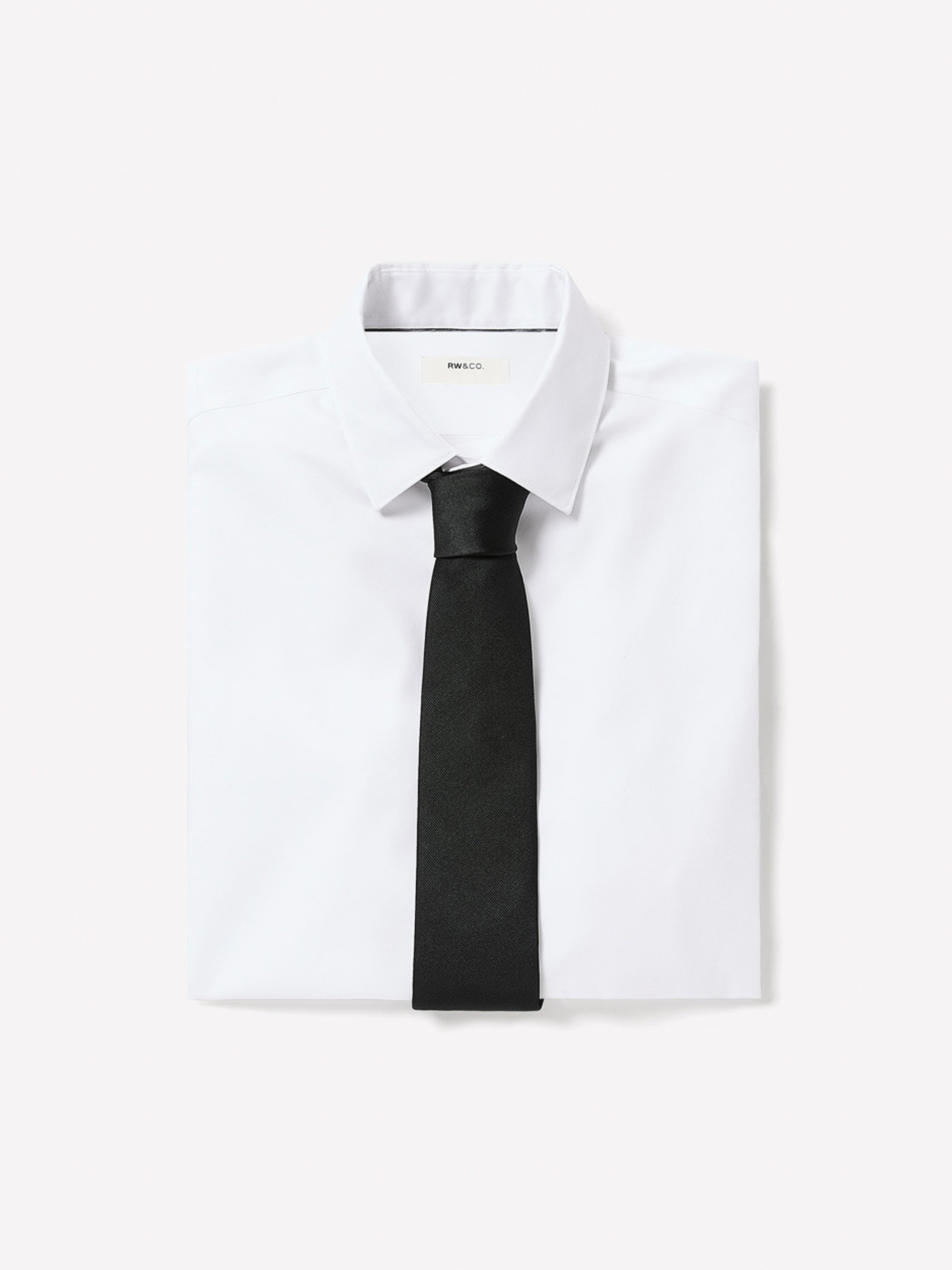RW&CO Slim Fit Solid Supima (R) Cotton Twill Dress Shirt