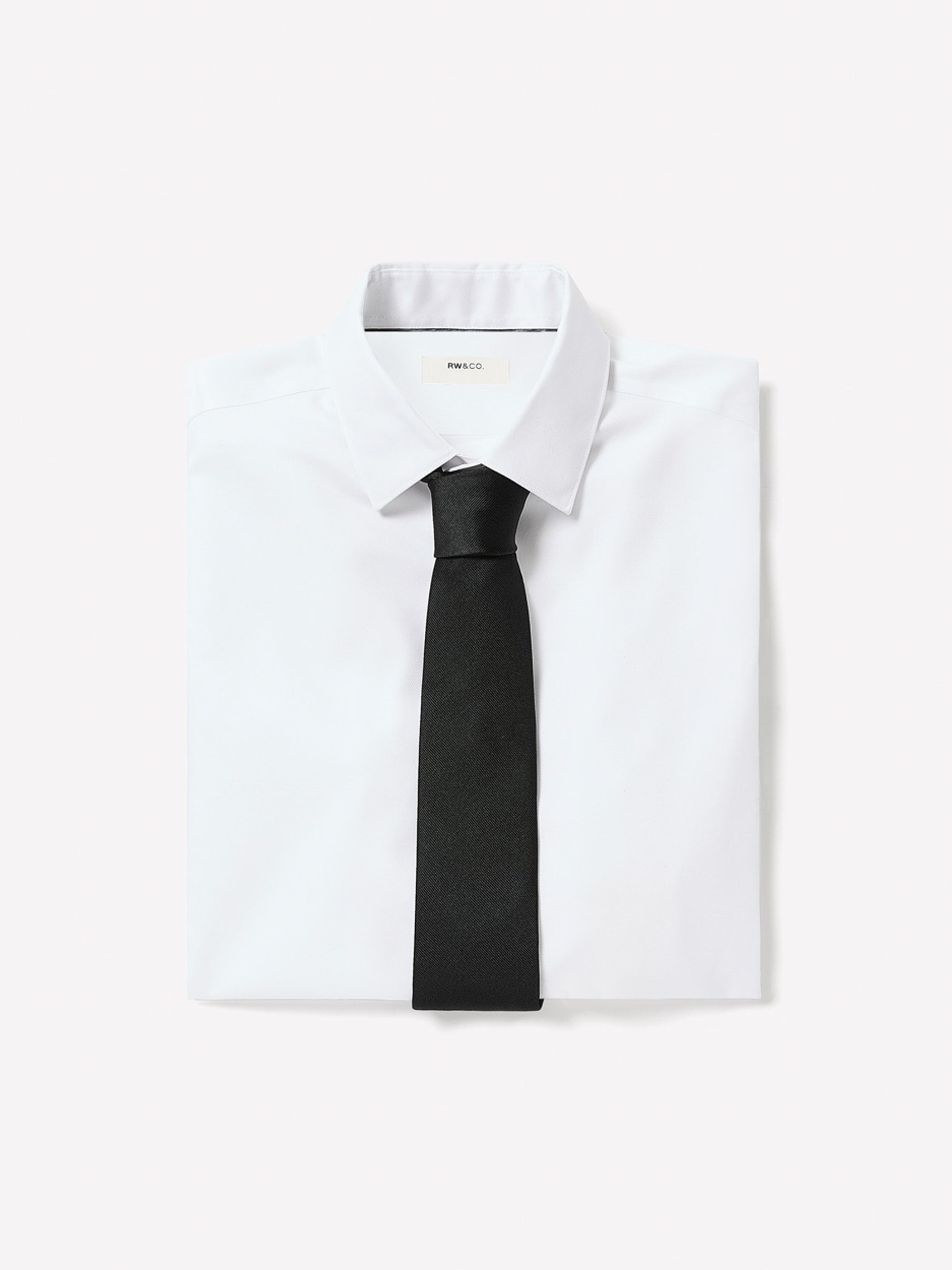 RW&CO Regular Fit Solid Supima (R) Twill Dress Shirt
