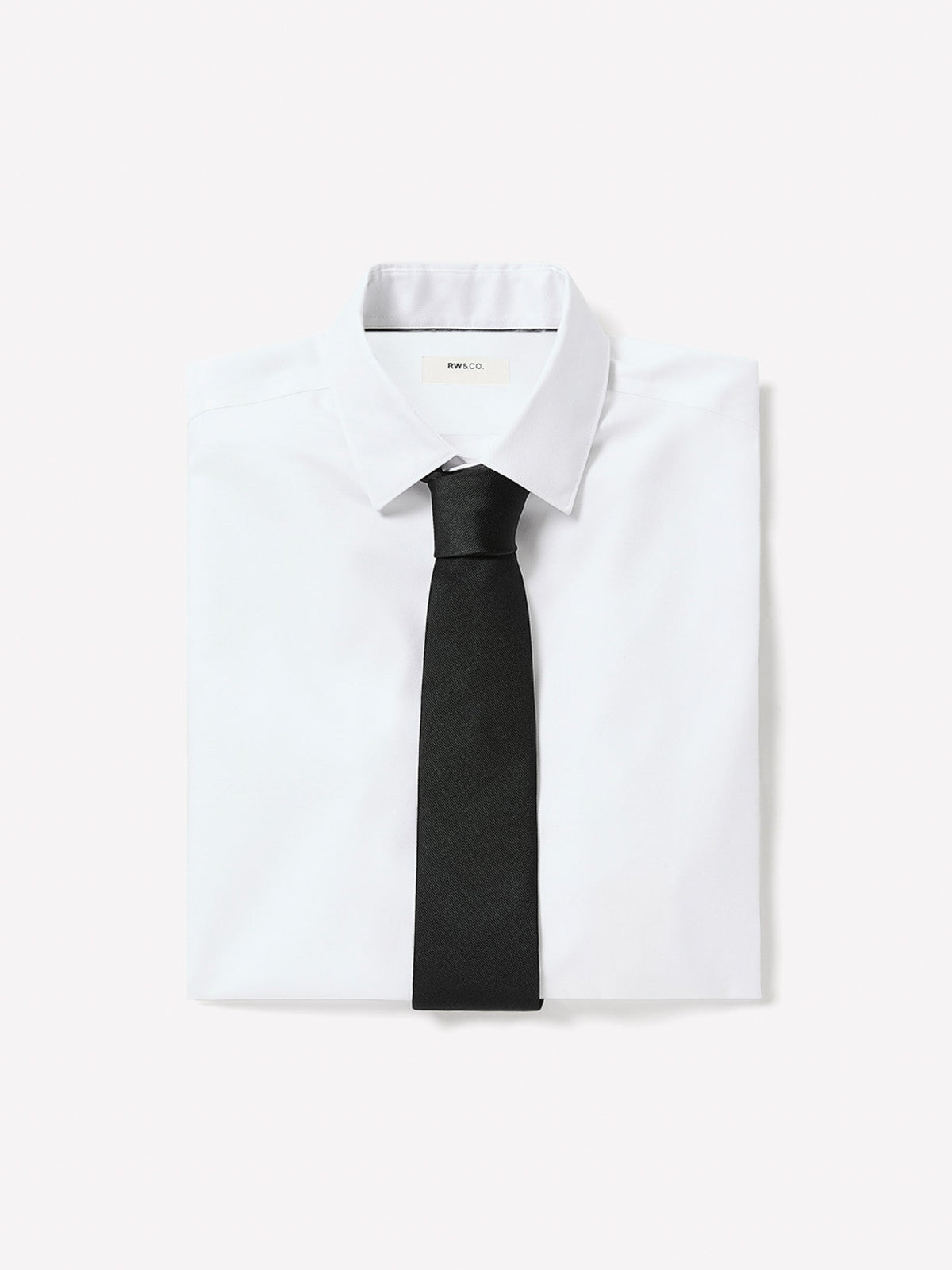 RW&CO Regular Fit Solid Supima (R) Twill Dress Shirt