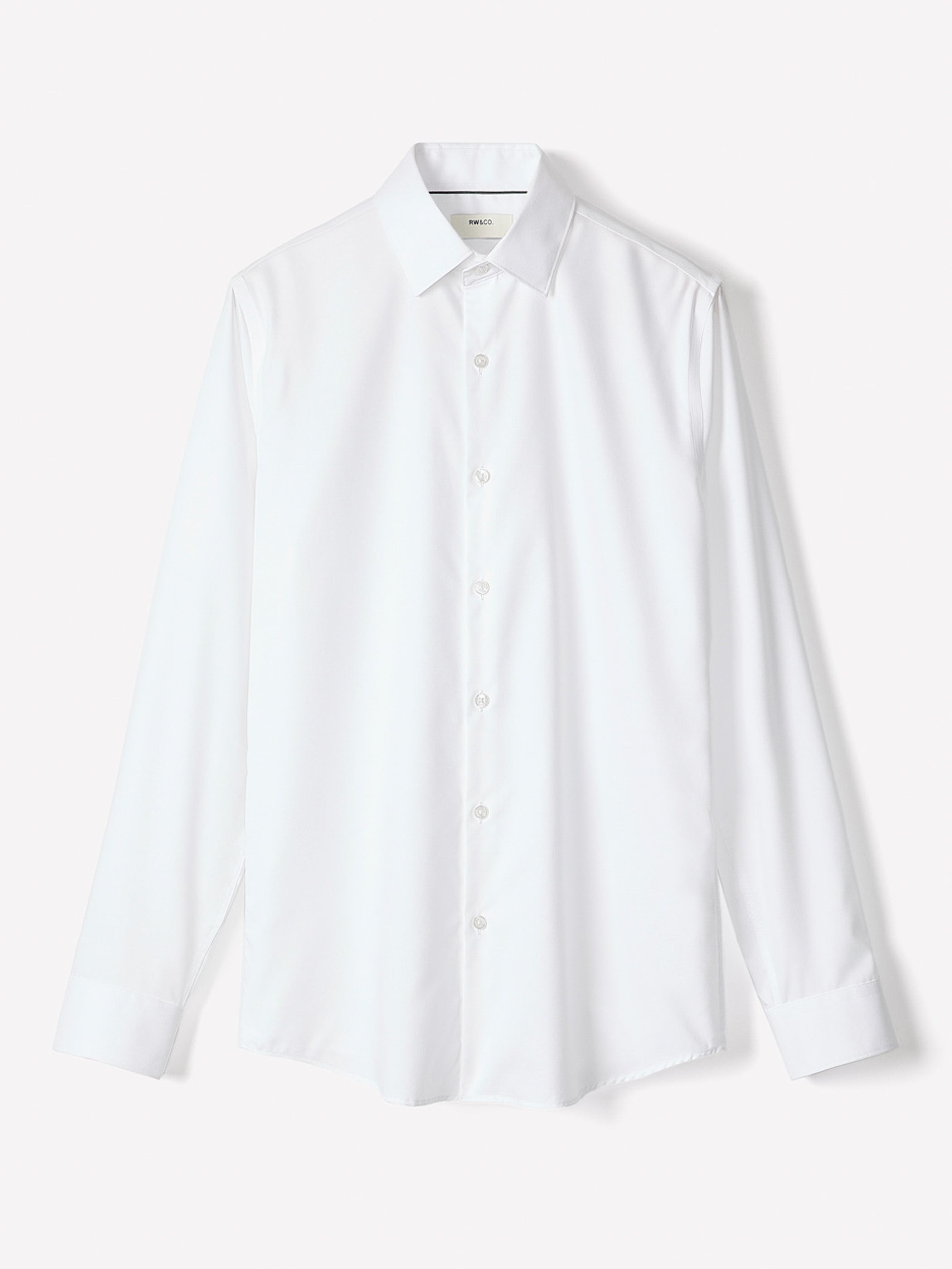 RW&CO Regular Fit Solid Supima (R) Twill Dress Shirt