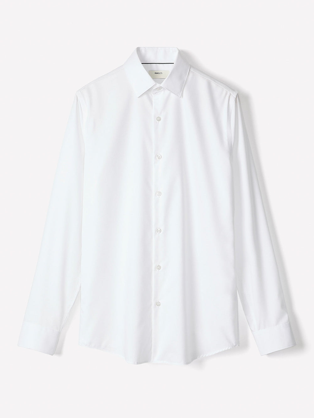 RW&CO Regular Fit Solid Supima (R) Twill Dress Shirt