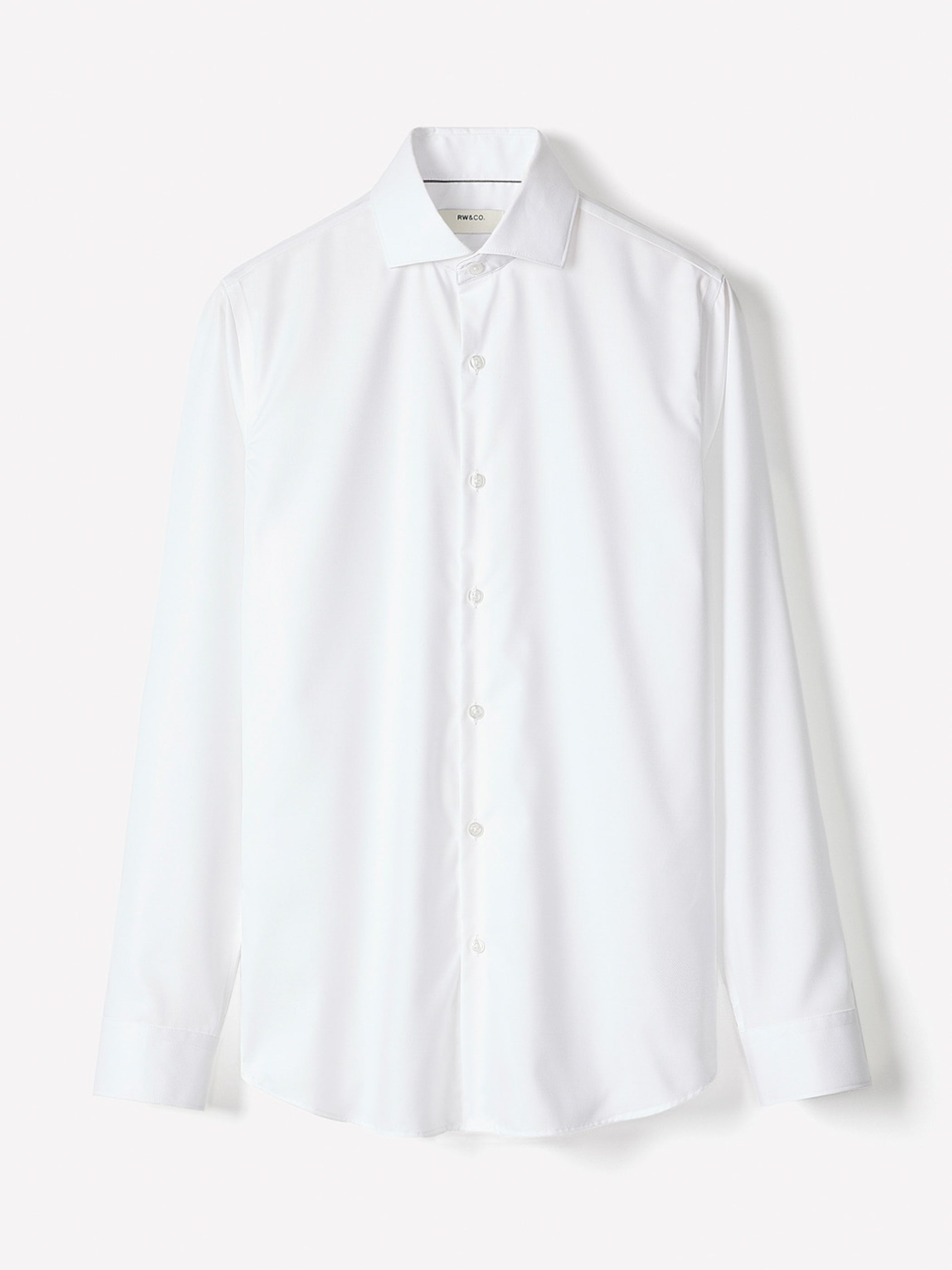 RW&CO Tailored Fit Solid Twill Dress Shirt