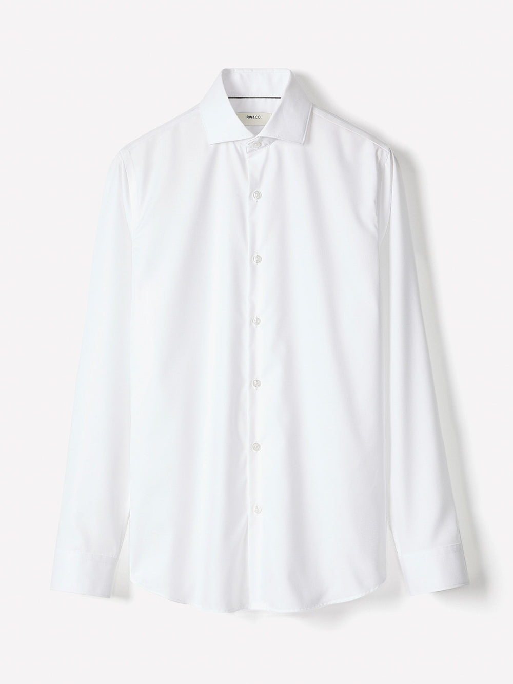 RW&CO Tailored Fit Solid Twill Dress Shirt