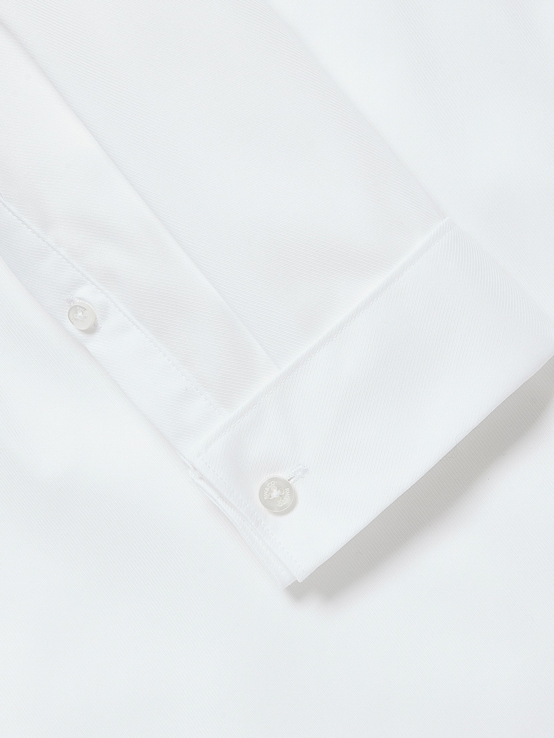 RW&CO Slim Fit White Supima (R) Twill Dress Shirt
