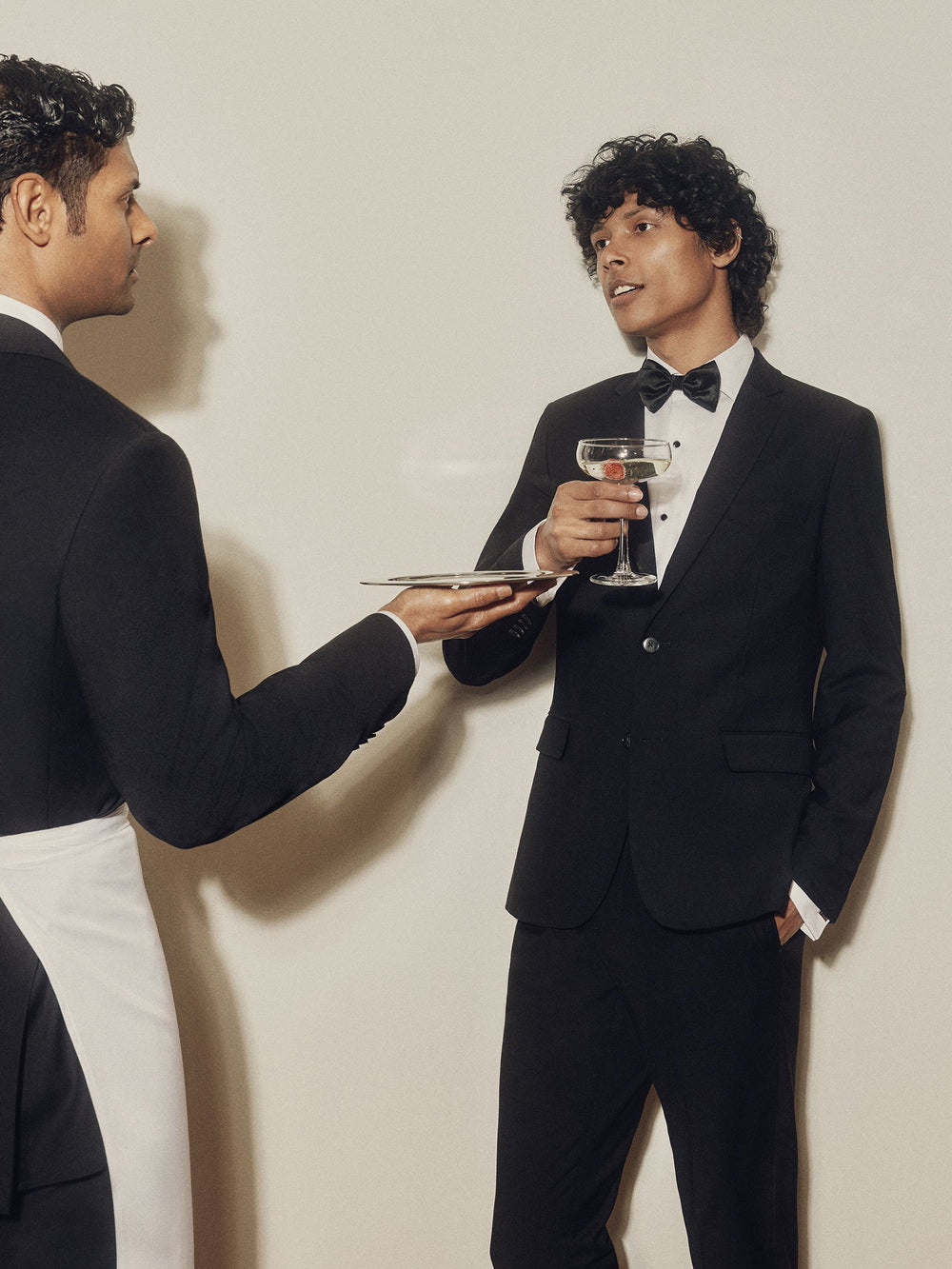 RW&CO White Tailored Fit Tuxedo Shirt with French Cuffs