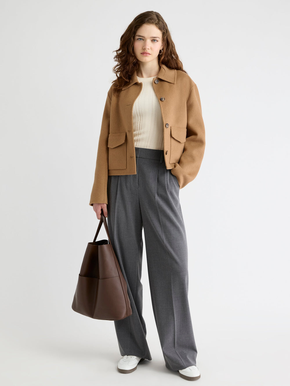 RW&CO Wool-Blend Double-Face Worker Jacket