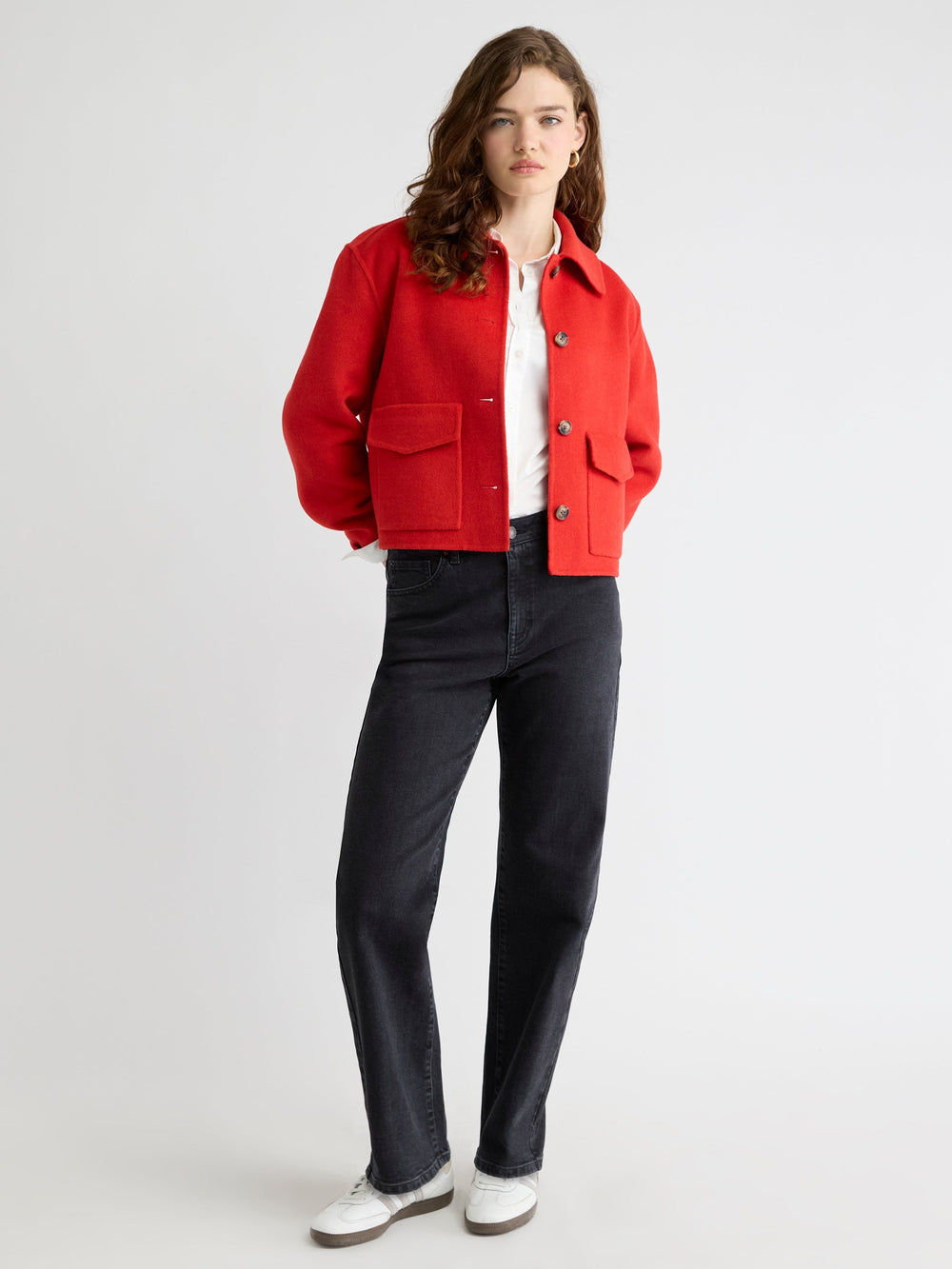 RW&CO Wool-Blend Double-Face Worker Jacket