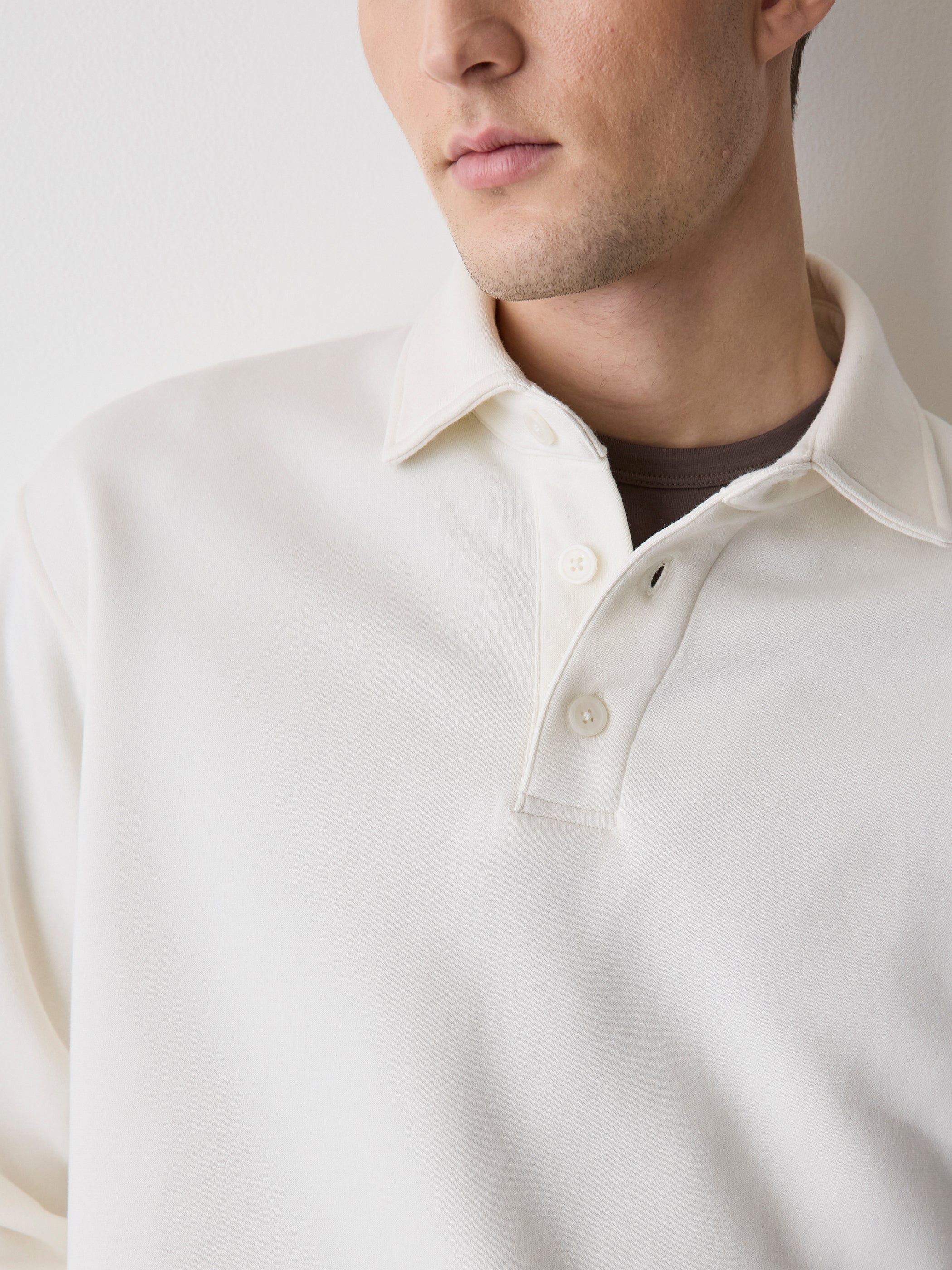 RW&CO Fleece Long-Sleeve Polo