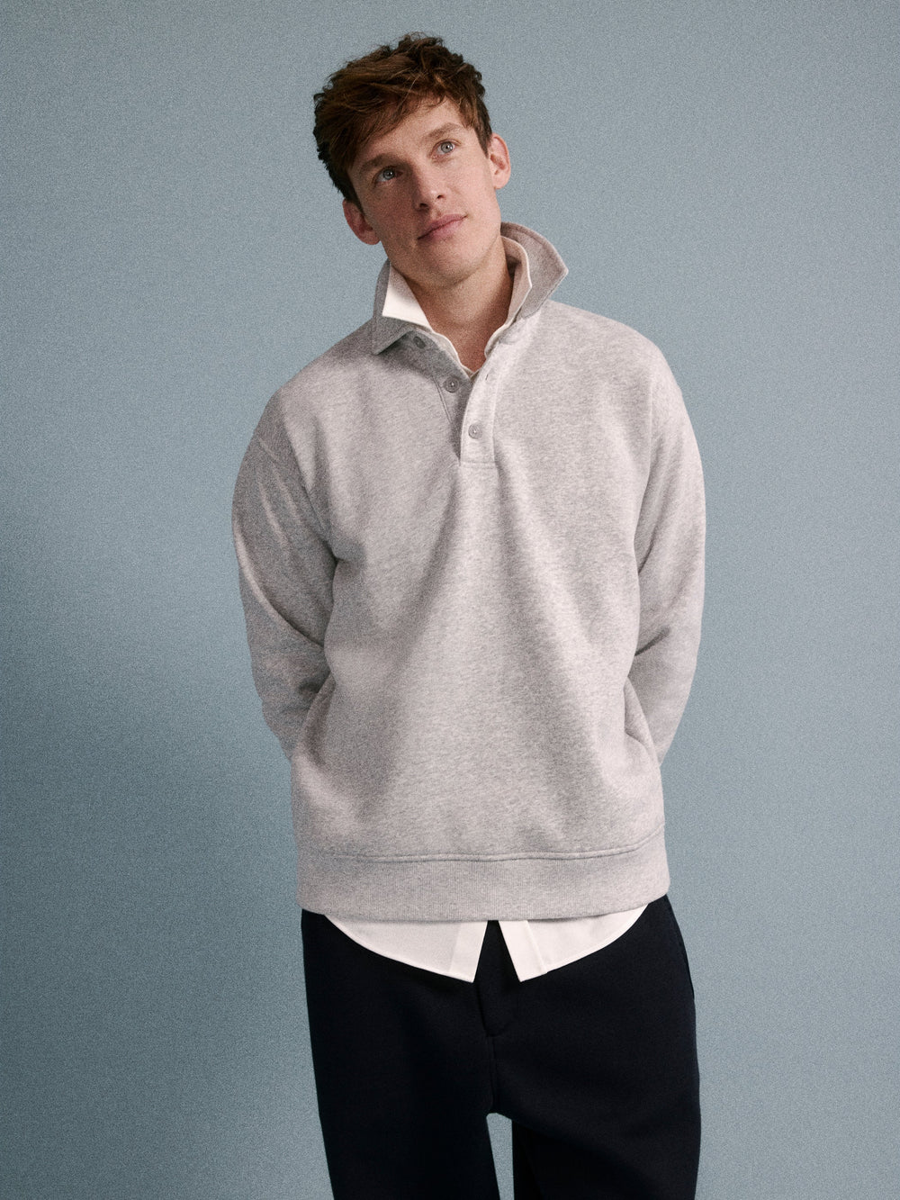 RW&CO Fleece Long-Sleeve Polo