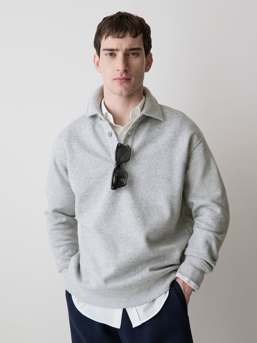 RW&CO Fleece Long-Sleeve Polo