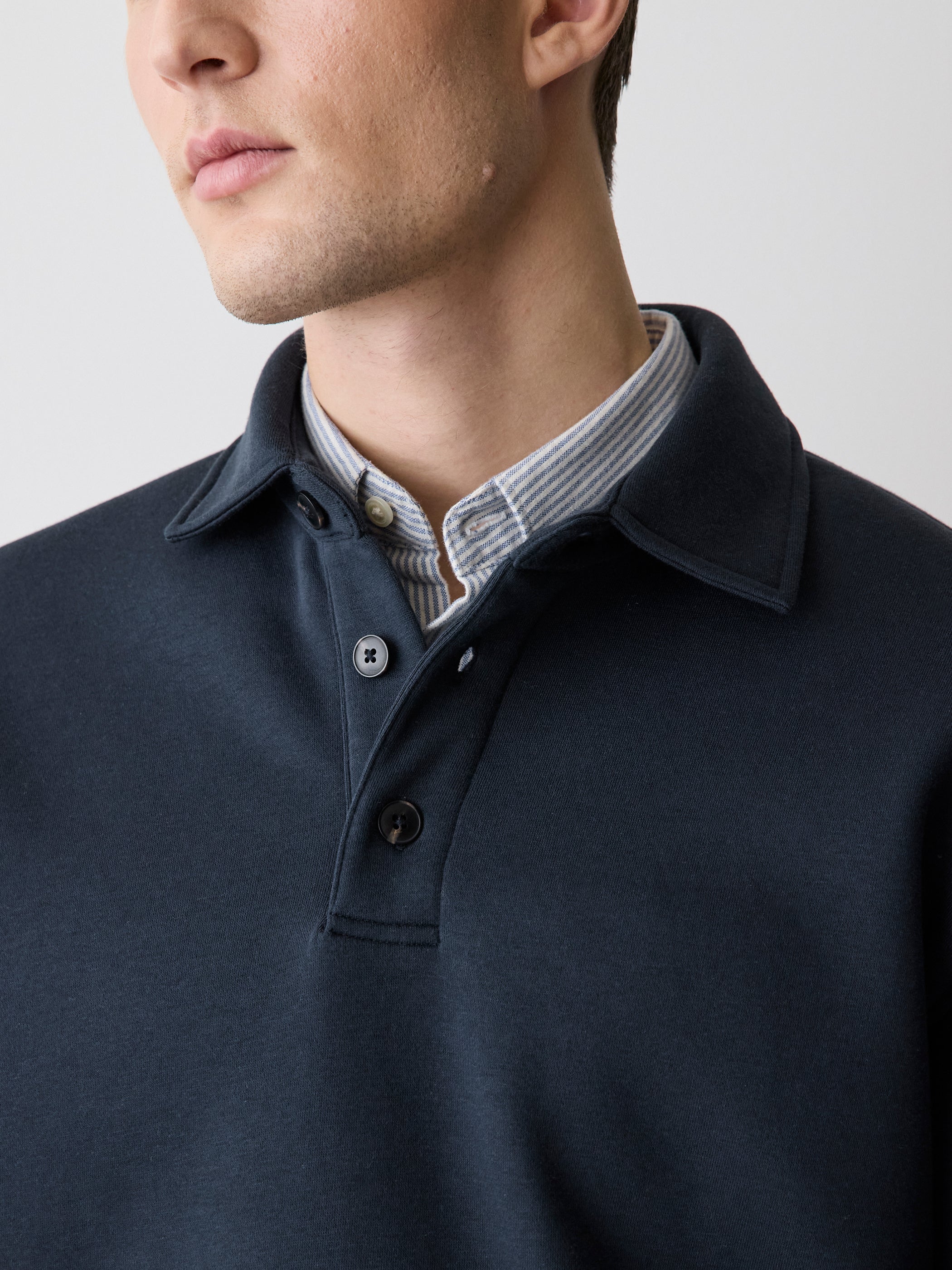RW&CO Fleece Long-Sleeve Polo