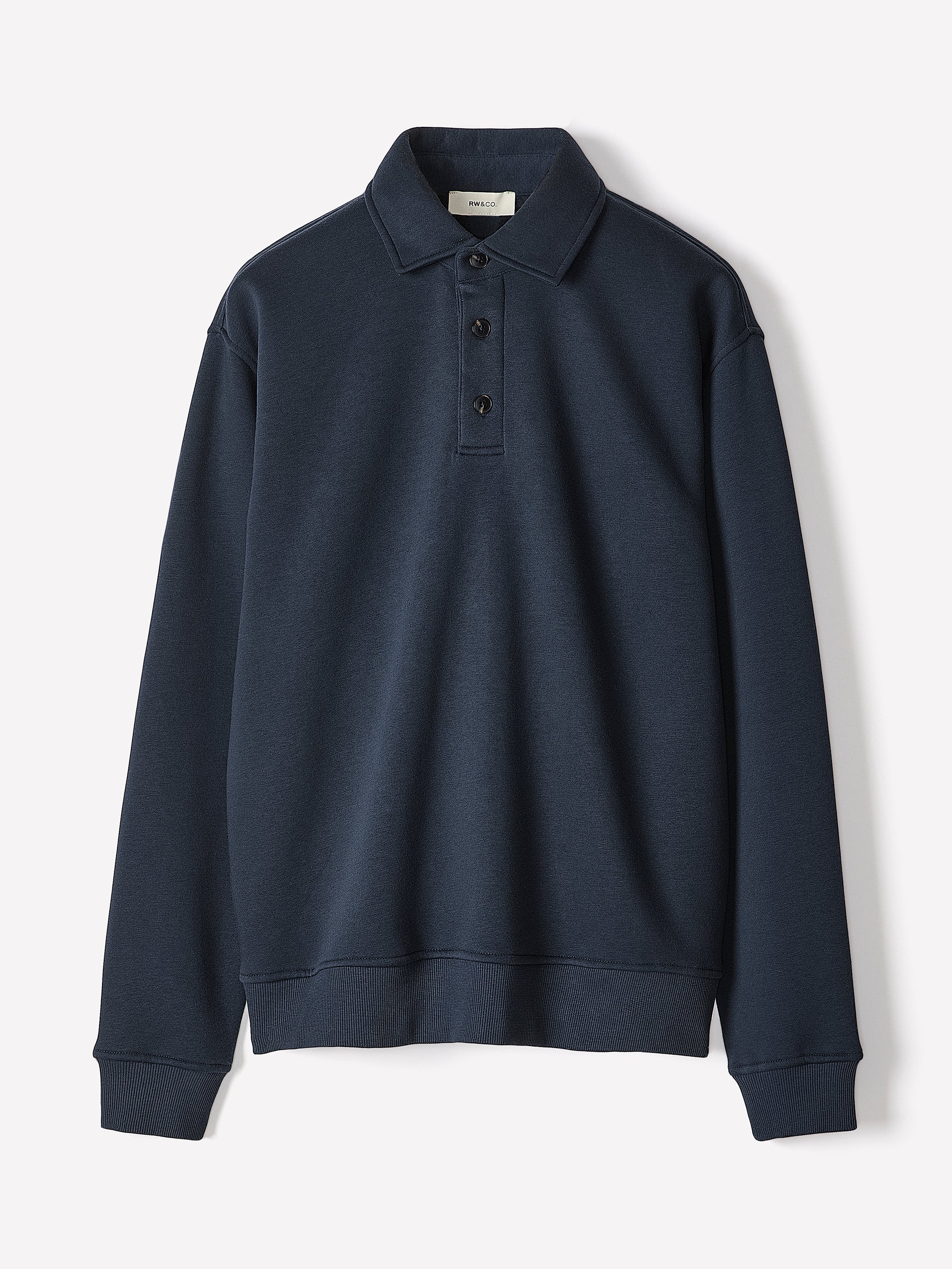 RW&CO Fleece Long-Sleeve Polo