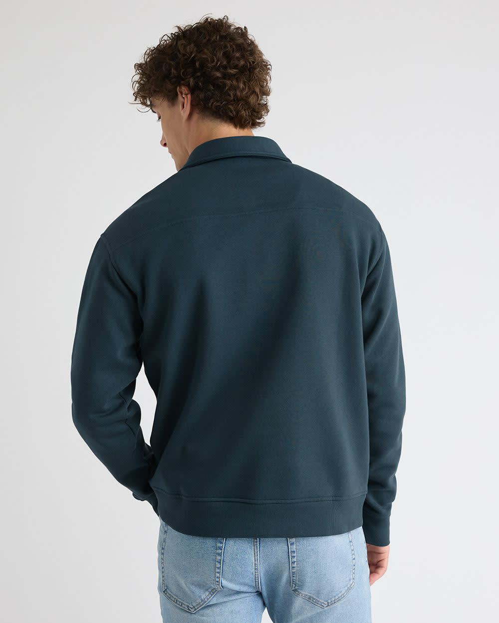 RW&CO Fleece Long-Sleeve Polo