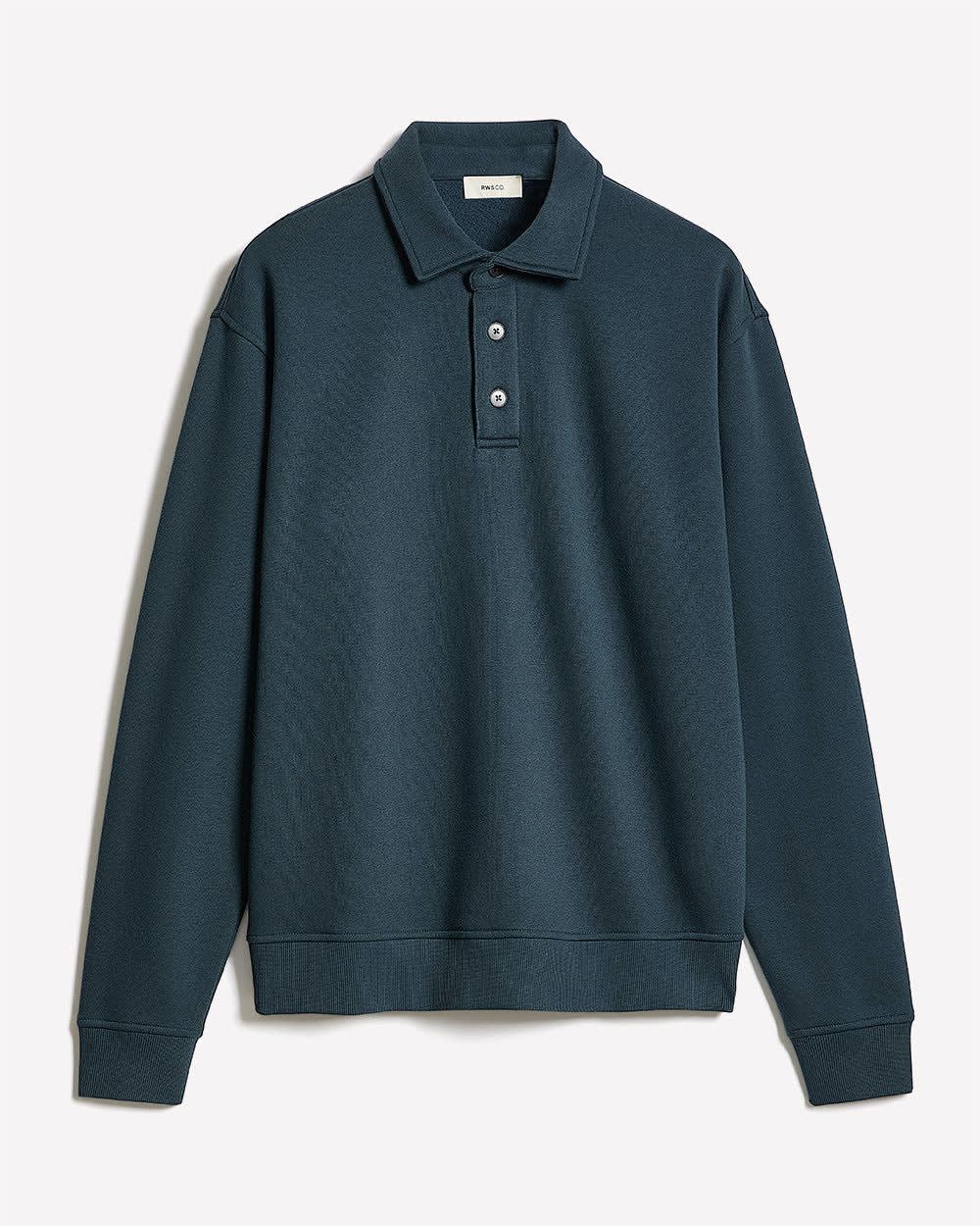 RW&CO Fleece Long-Sleeve Polo