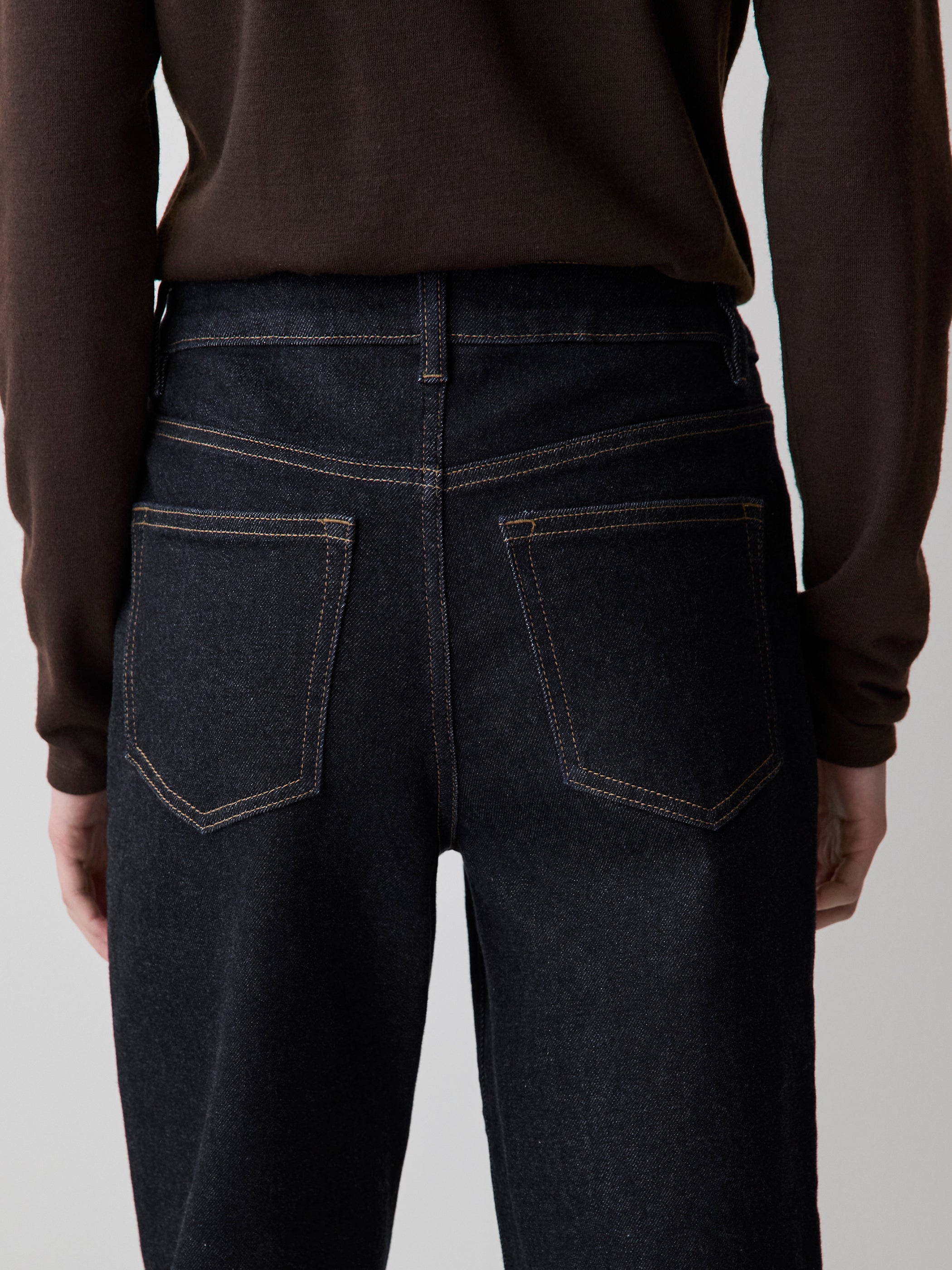 RW&CO Dark-Wash Straight-Leg Jeans