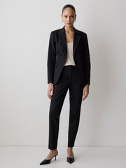 RW&CO Limitless Black Mid-Rise Slim-Leg Curvy Ankle Pant