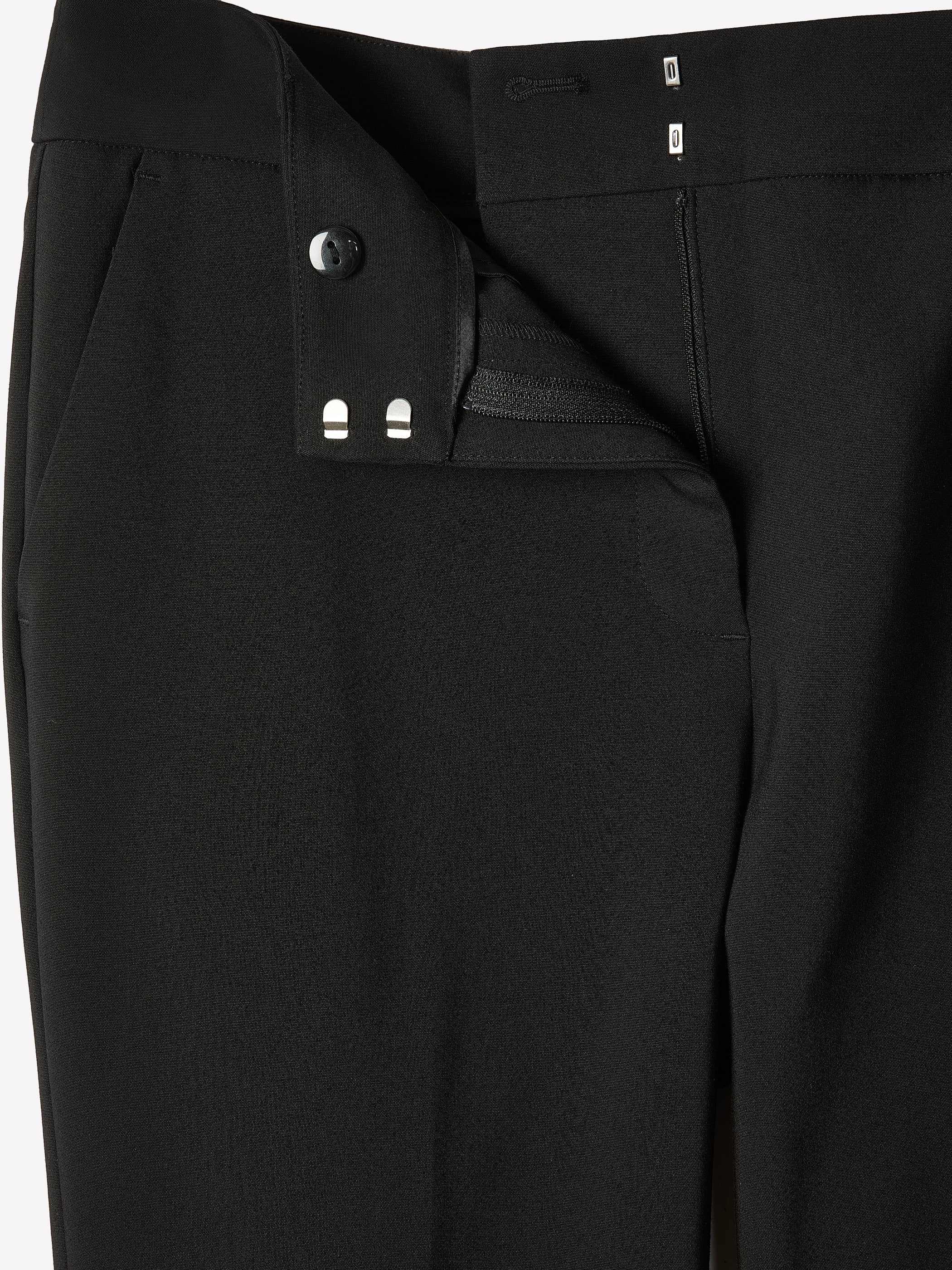 RW&CO Limitless Black Mid-Rise Long Slim-Leg Signature Fit Pant