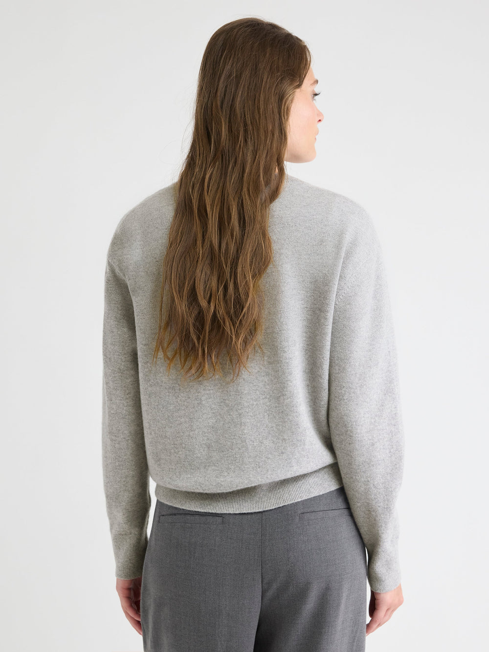 RW&CO Merino Wool V-Neck Drop Shoulder Sweater