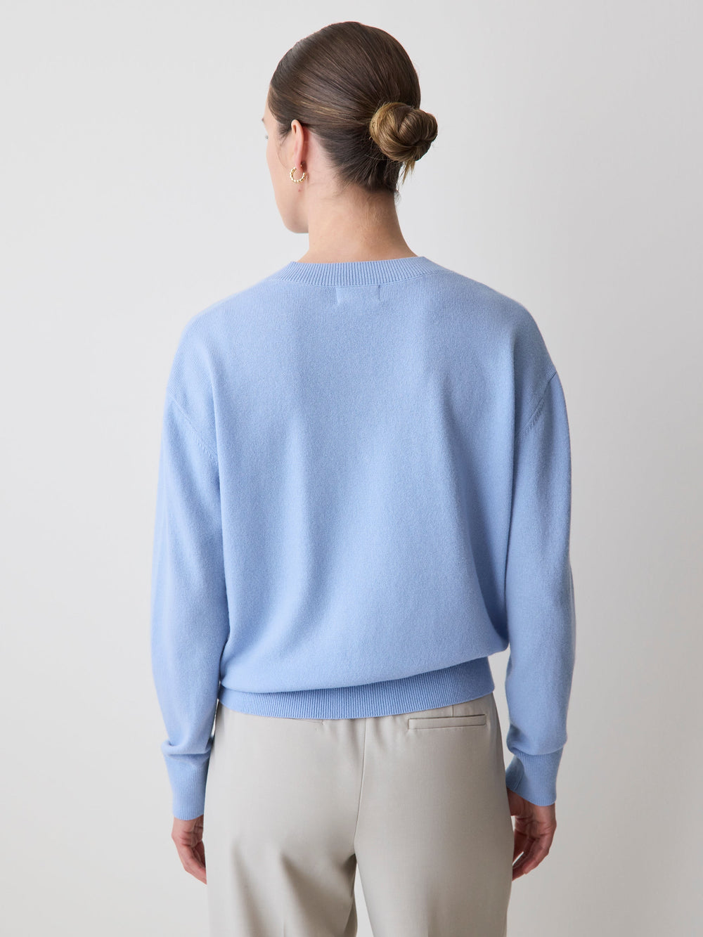 RW&CO Merino Wool V-Neck Drop Shoulder Sweater