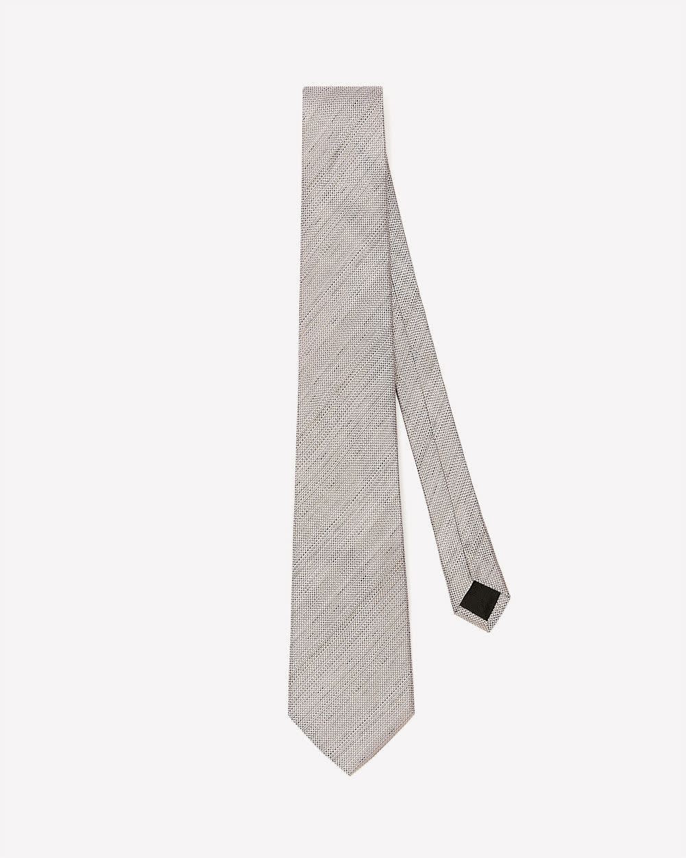 RW&CO Wide Beige Textured Tie