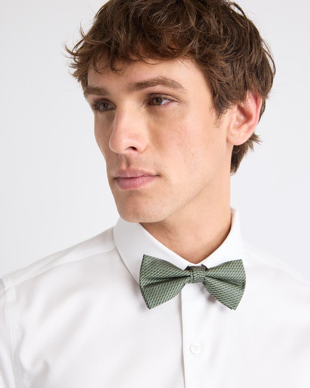 RW&CO Green Textured Bow Tie