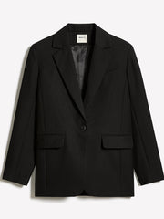 RW&CO Wool-Blend Oversized One-Button Blazer