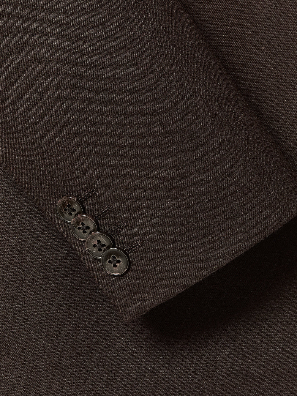 RW&CO Slim Fit Dark Brown Brushed Twill Blazer