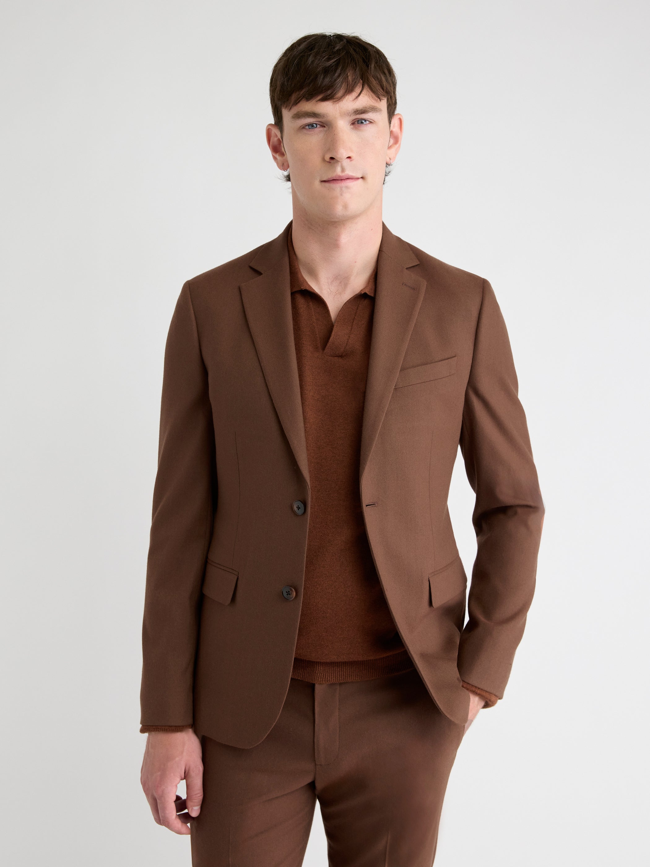 RW&CO Slim Fit Clay Brushed Twill Blazer