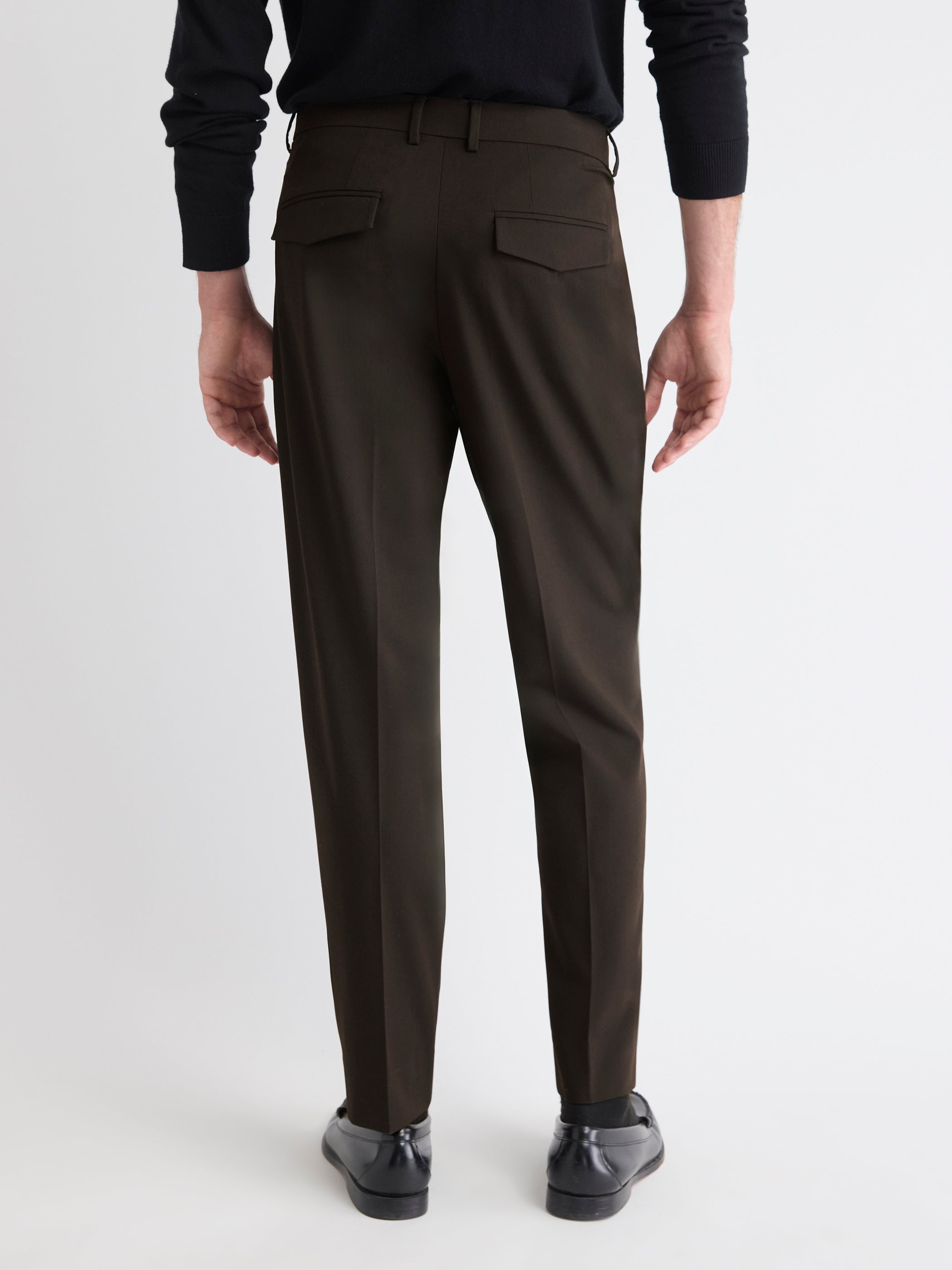 RW&CO Tapered-Leg Pleated Dress Pant