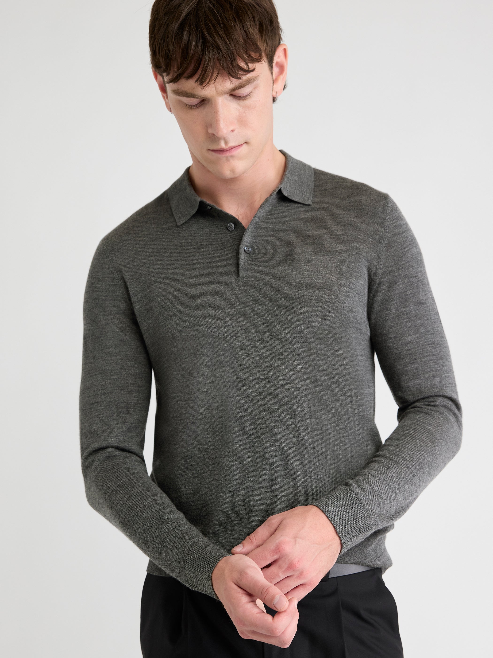 RW&CO Merino Wool Polo Sweater