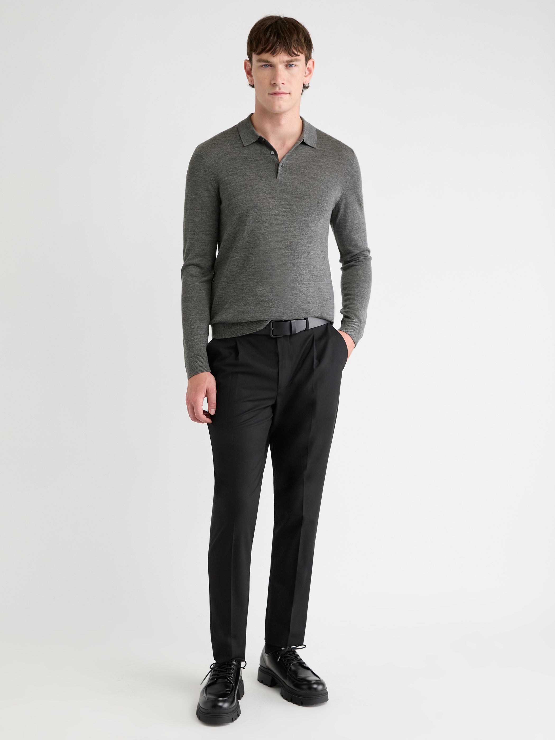 RW&CO Merino Wool Polo Sweater