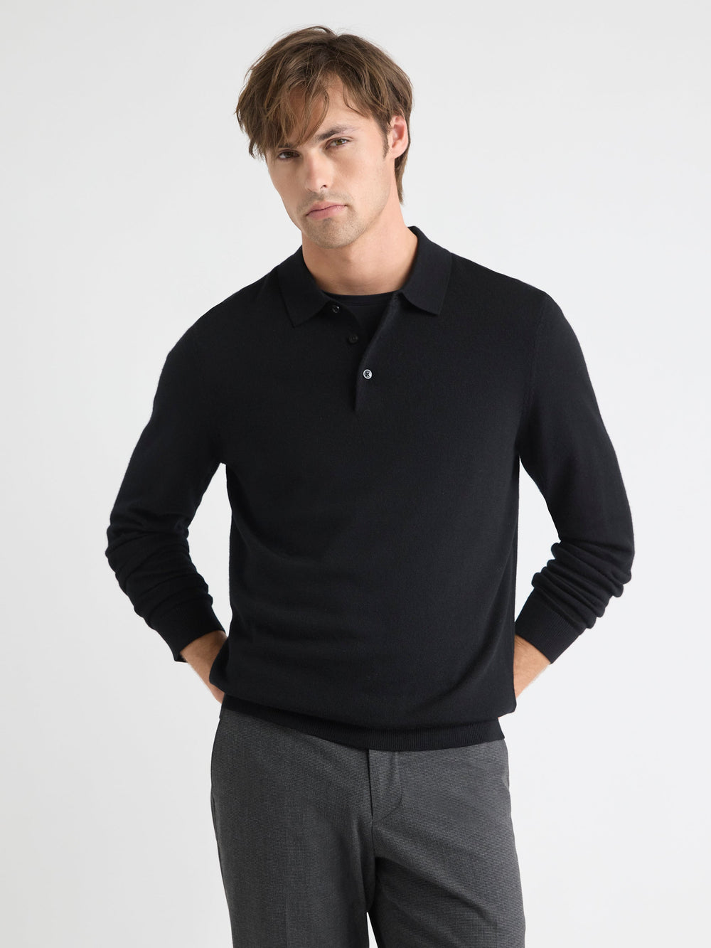 RW&CO Merino Wool Polo Sweater