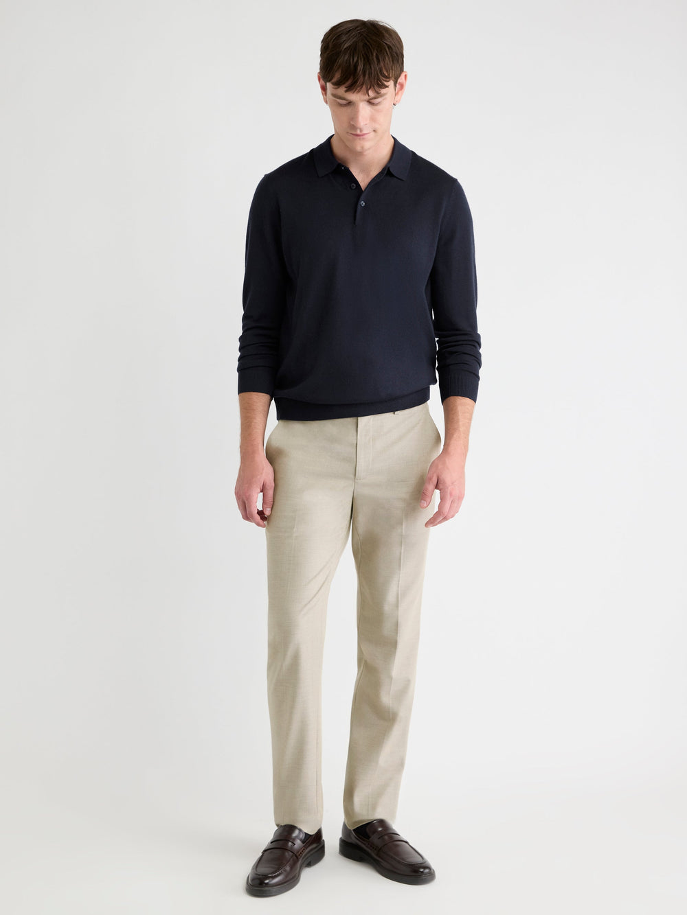 RW&CO Merino Wool Polo Sweater