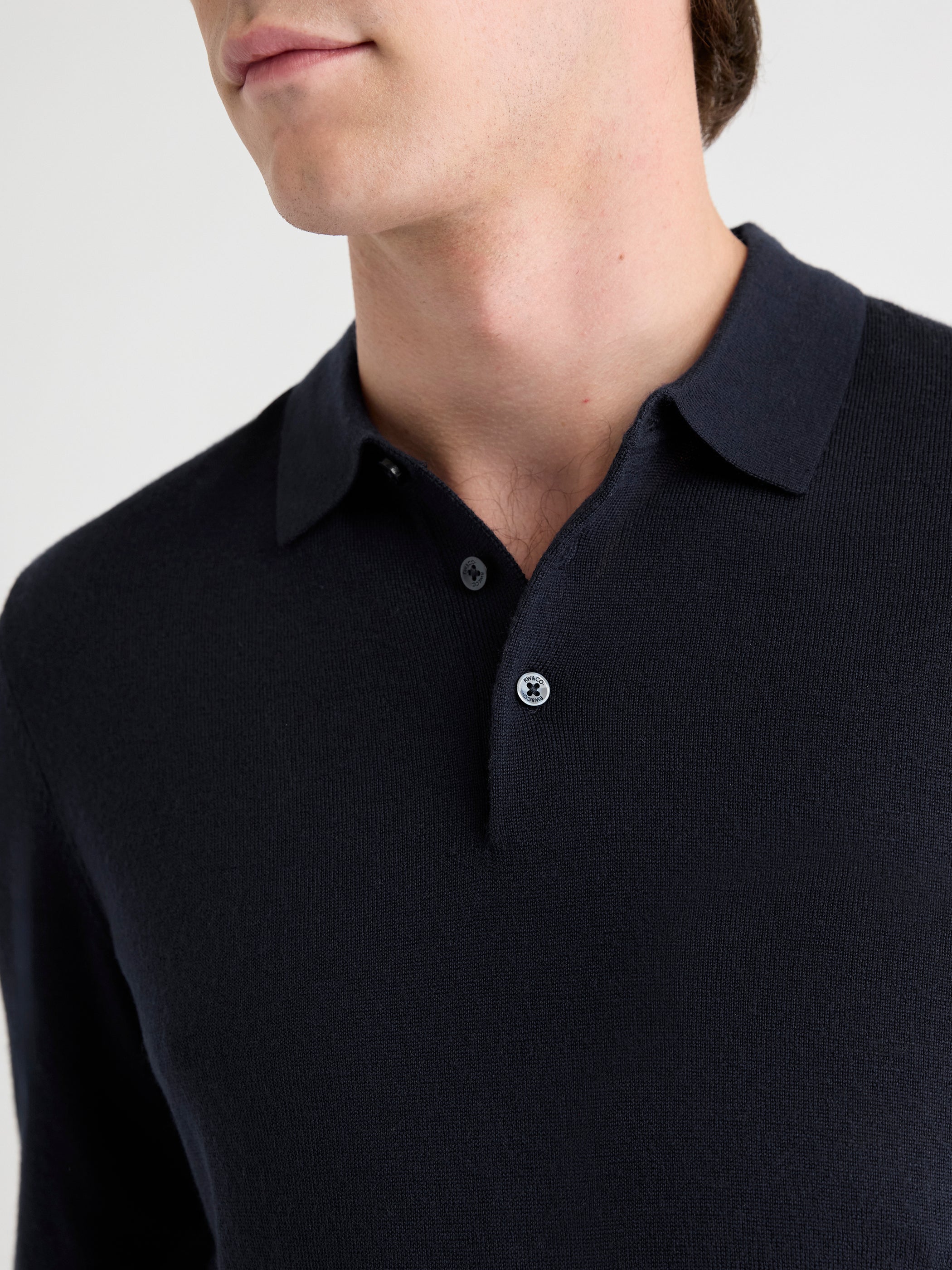 RW&CO Merino Wool Polo Sweater