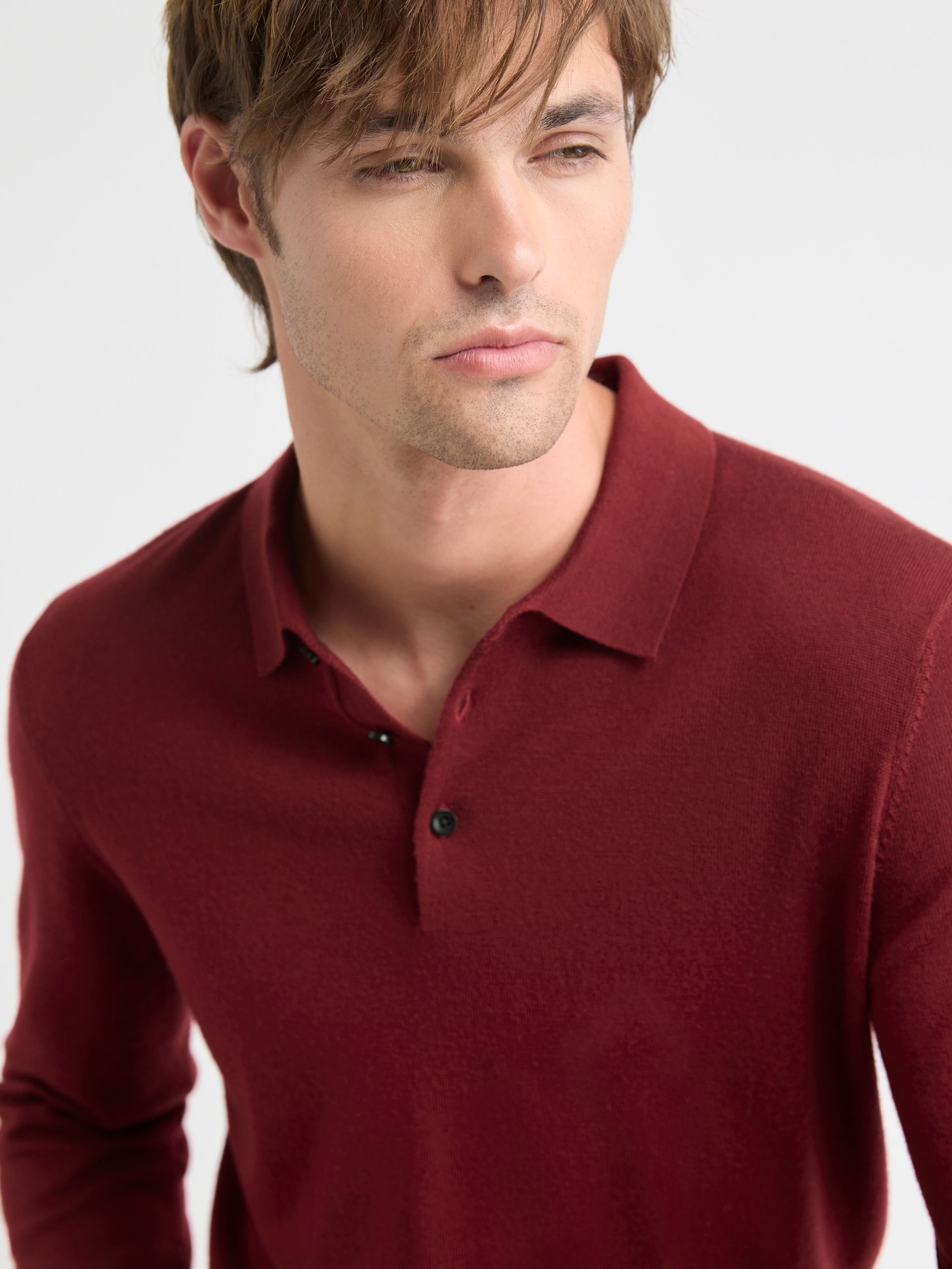 RW&CO Merino Wool Polo Sweater