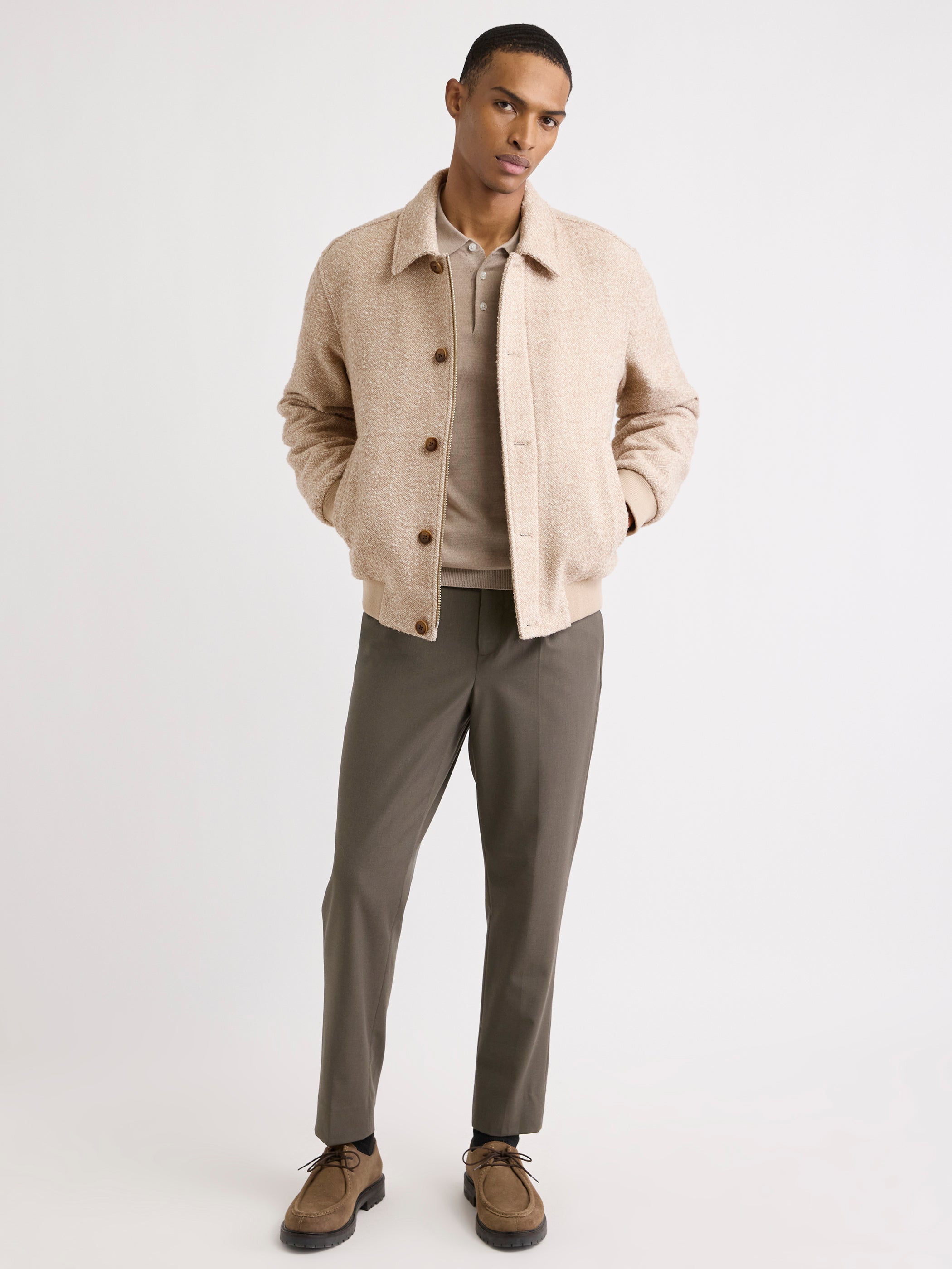 RW&CO Merino Wool Polo Sweater