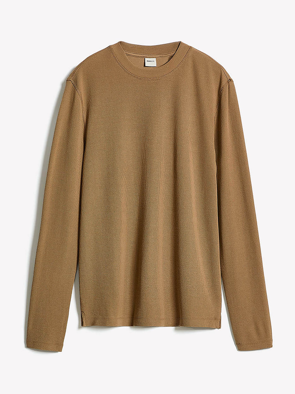 RW&CO Long-Sleeve Crew-Neck Waffled Tee