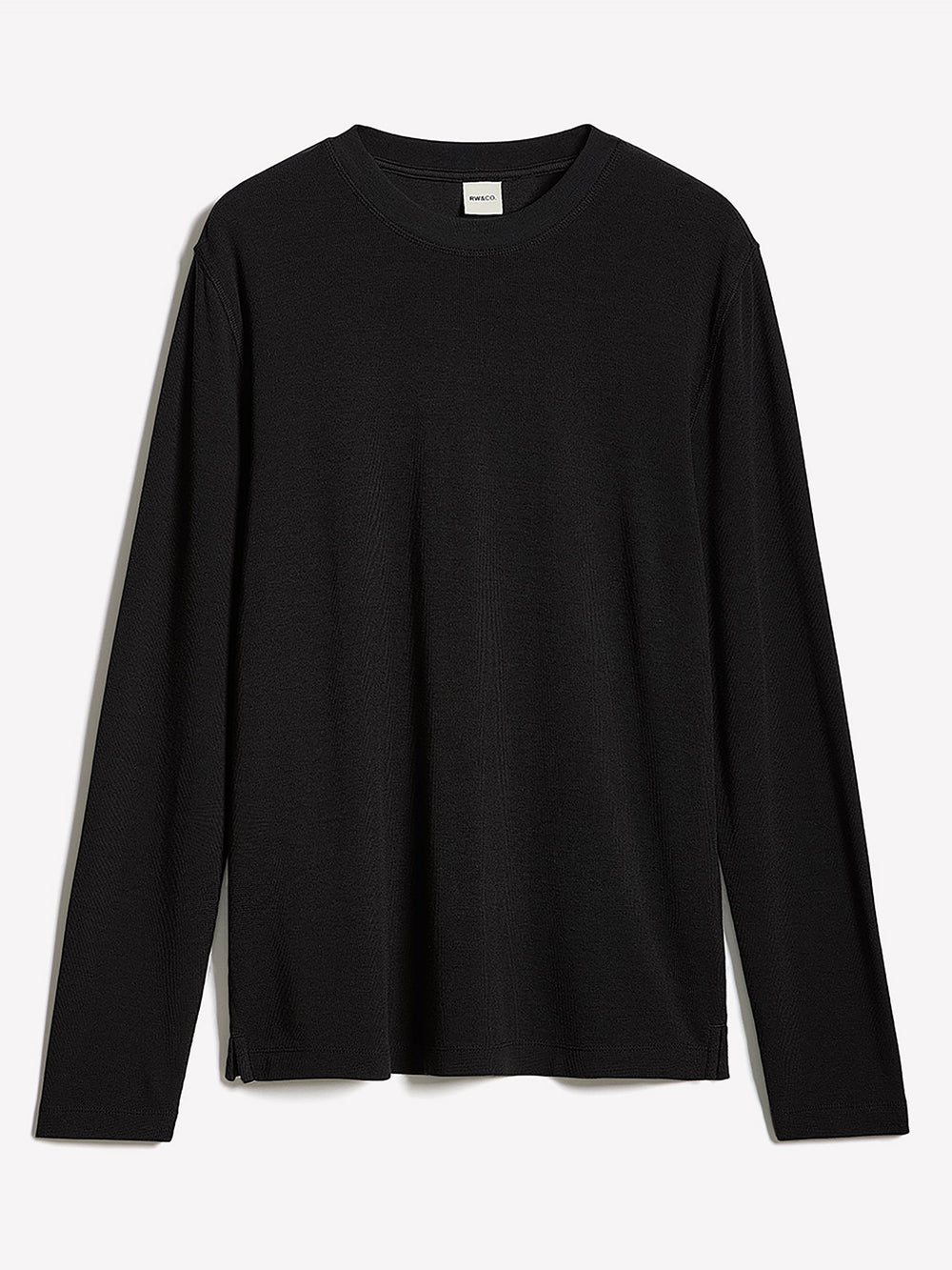 RW&CO Long-Sleeve Crew-Neck Waffled Tee