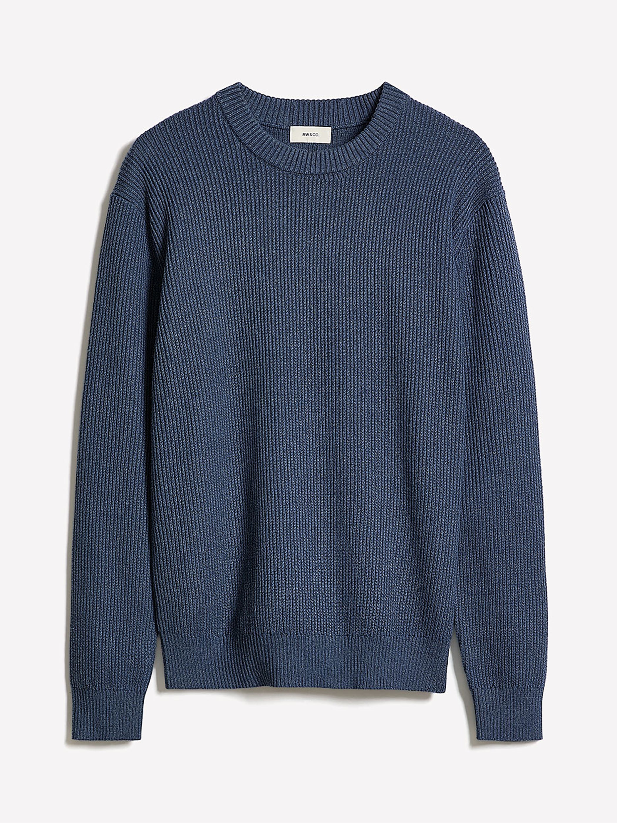 RW&CO Cashmere-Blend Long-Sleeve Crew-Neck Sweater