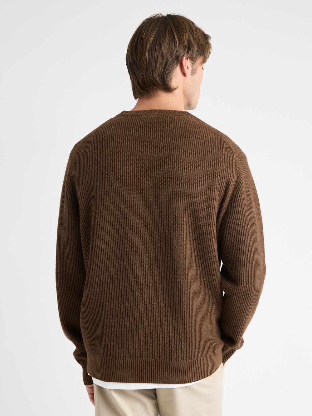 RW&CO Cashmere-Blend Long-Sleeve Crew-Neck Sweater