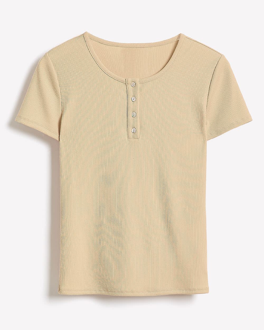 RW&CO Short-Sleeve Ribbed Henley Top