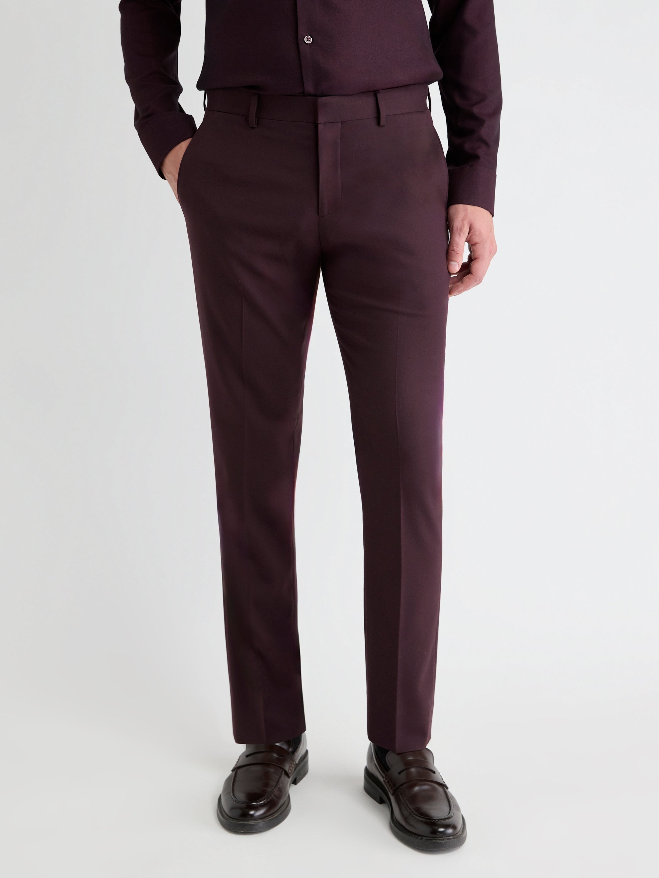 RW&CO Slim Fit Fig Suit Pant