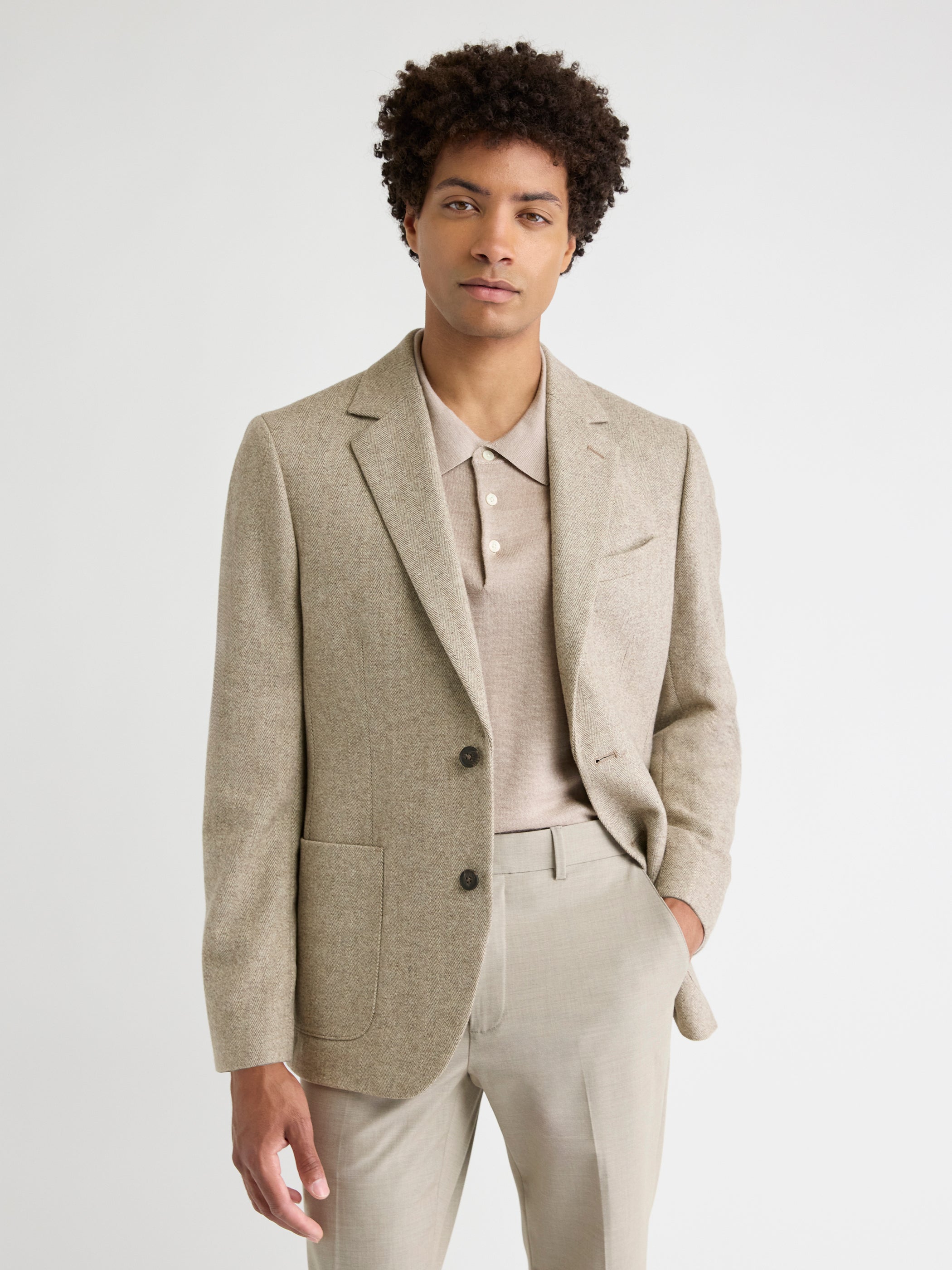 RW&CO Slim-Fit Herringbone Blazer