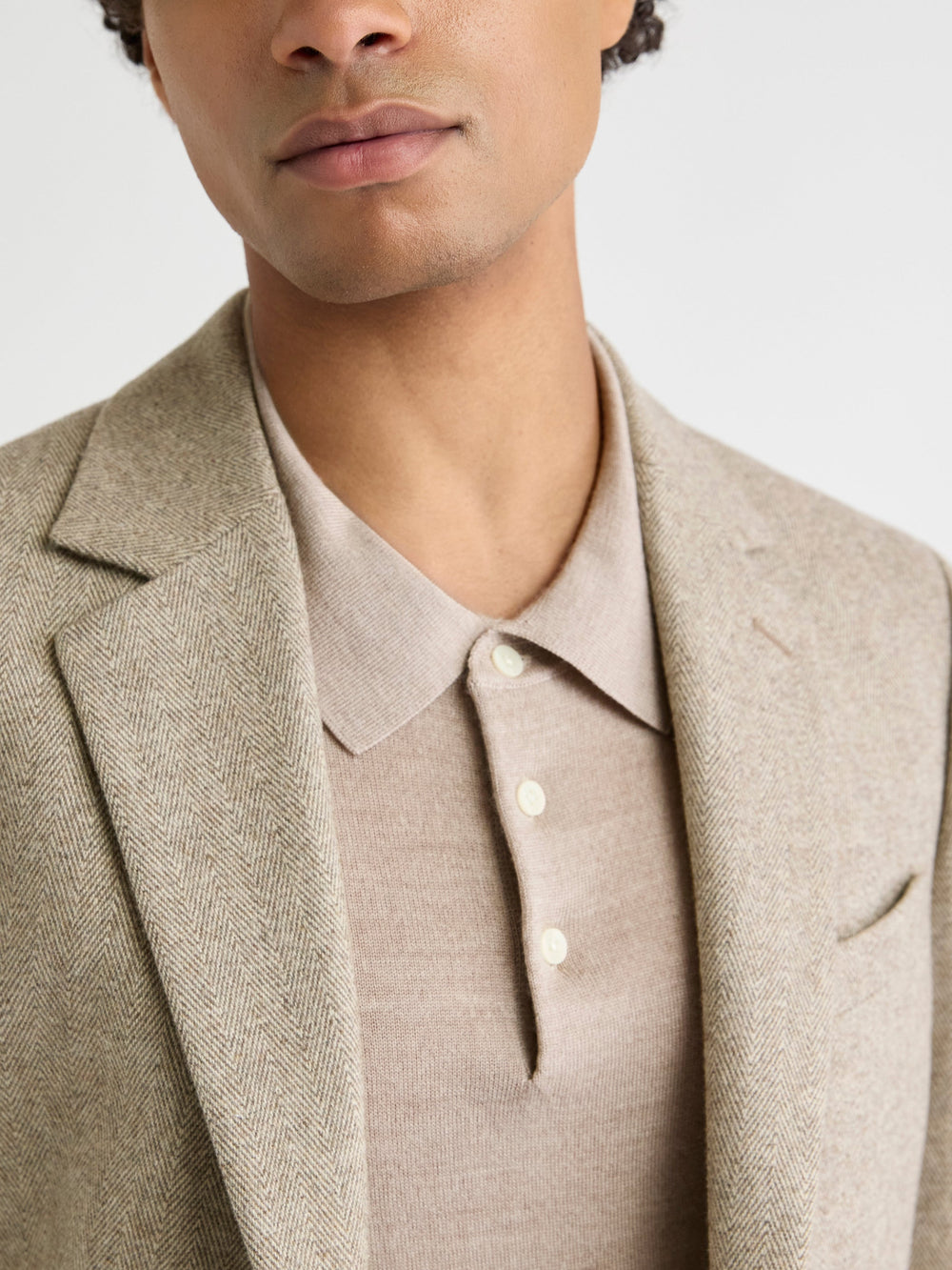RW&CO Slim-Fit Herringbone Blazer