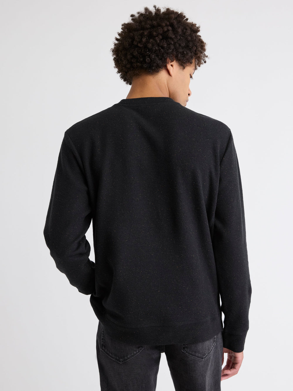 RW&CO Long-Sleeve Crew-Neck Ribbed Sweater