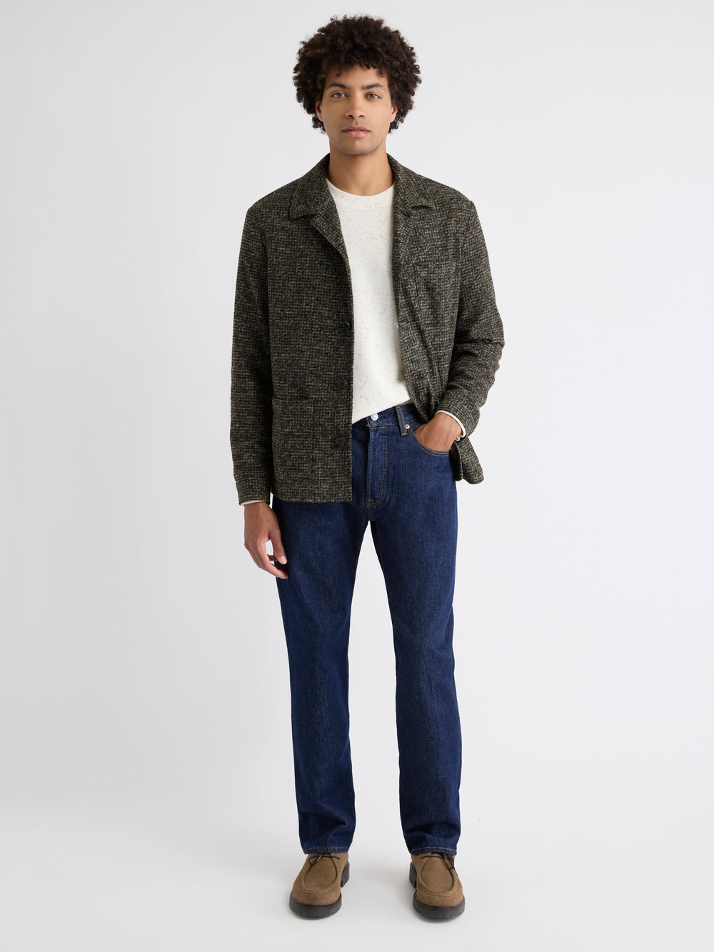 RW&CO Long-Sleeve Crew-Neck Ribbed Sweater