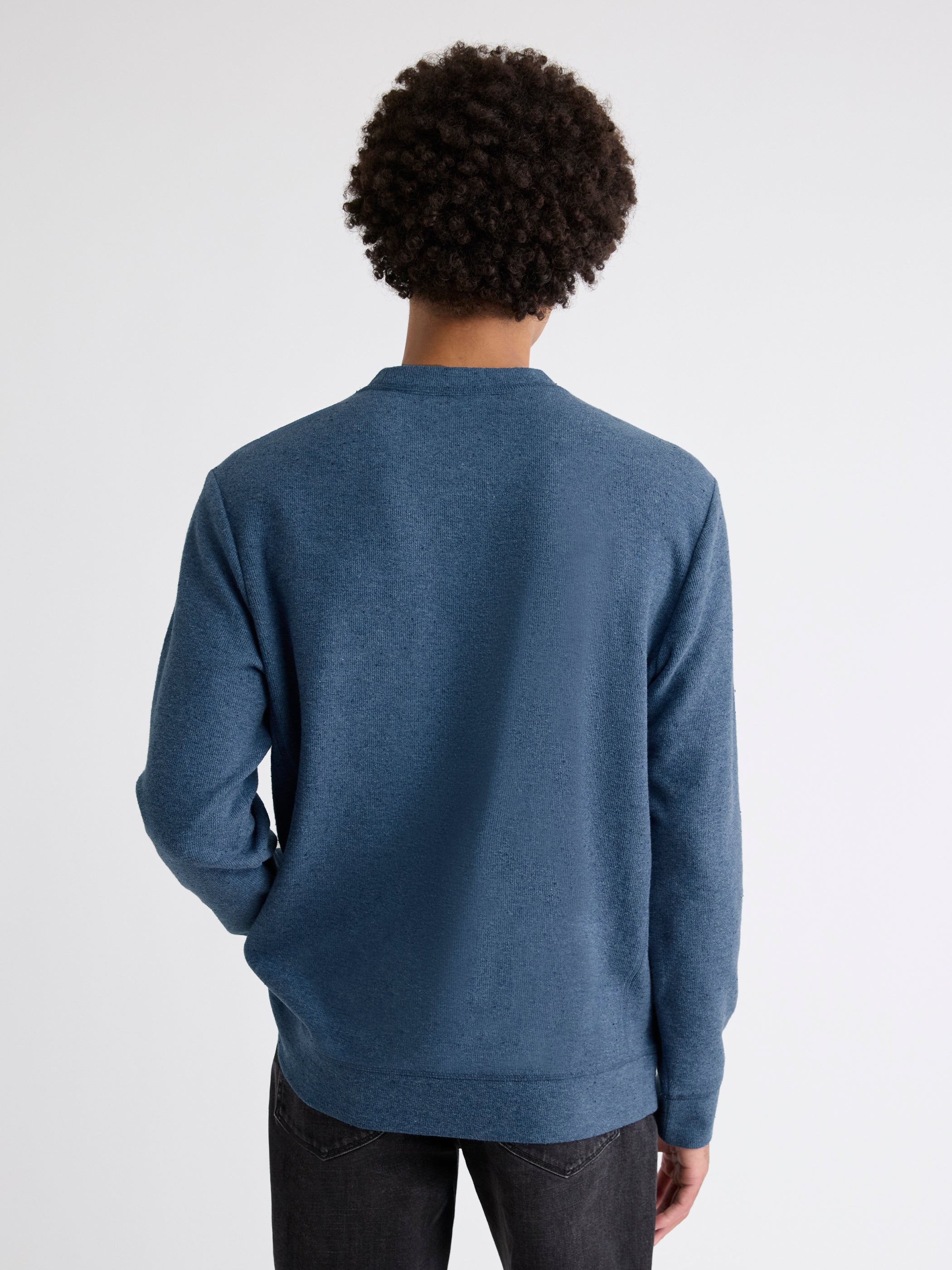 RW&CO Long-Sleeve Crew-Neck Ribbed Sweater